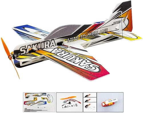 Viloga Actualización 3D EPP Avión Sakura Aerobatic Flying Airplane - Kit de avión RC de espuma duradera de 16.535 in para construir para adultos