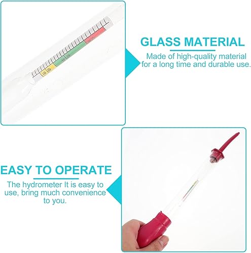Miniatura 2 de Hidrómetro electrohidráulico de vidrio fijado 2pcs dispositivo de succión de batería para pruebas de batería ácida