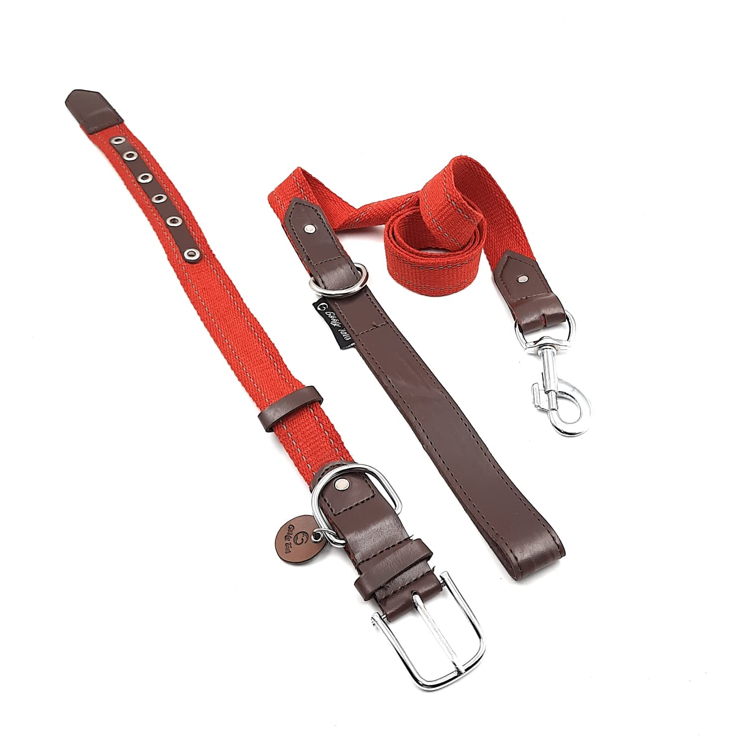 Goofy Tails X Design Chefz Eco-Luxe Collar and Leash Set | Dog Leash and Collar | Dog Collar for Small Dogs | Dog Collar for Puppies | Reflective Dog Collar Set (Small, Red) (B0BMVHYJXY) Amazon Price History, Amazon Price Tracker