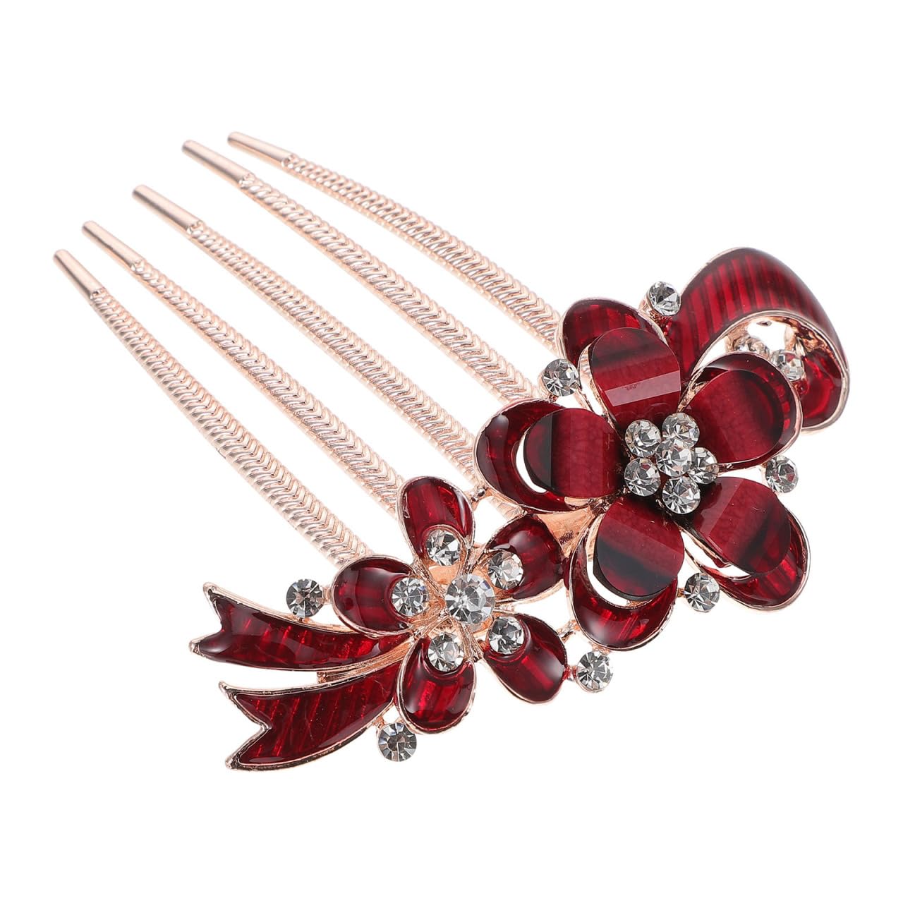 Peigne Serti De Diamants En Cristal Peignes à Cheveux Pour Femmes Cheveux Bleus Peinetas Para Accessoires De Cheveux Rave Cheveux Décoratifs Mariage Pennette Fleurs Manquer Strass