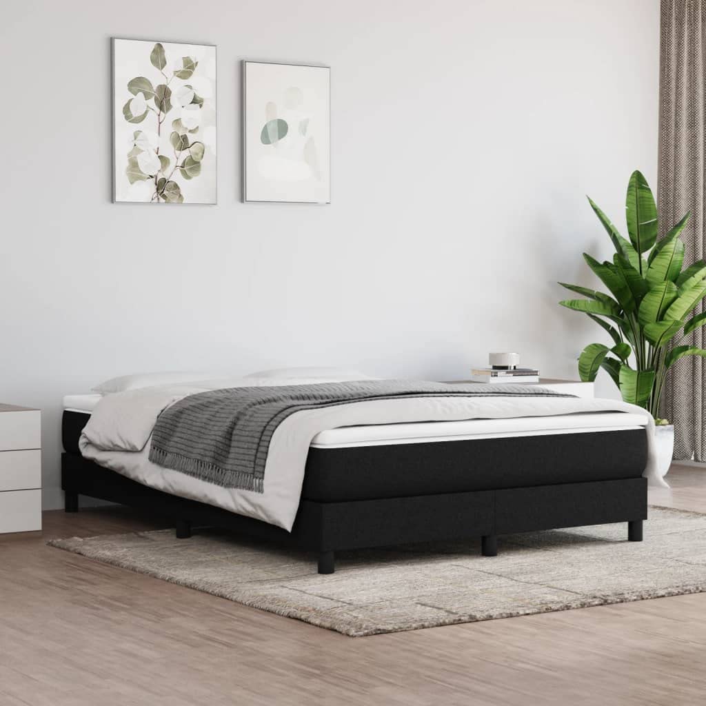 Materasso a molle insacchettate, medio, nero, 140 x 190 x 20 cm, tessuto traspirante durevole, a molle insacchettate, in schiuma, comodo per chi dorme sulla schiena e sulla pancia, per un