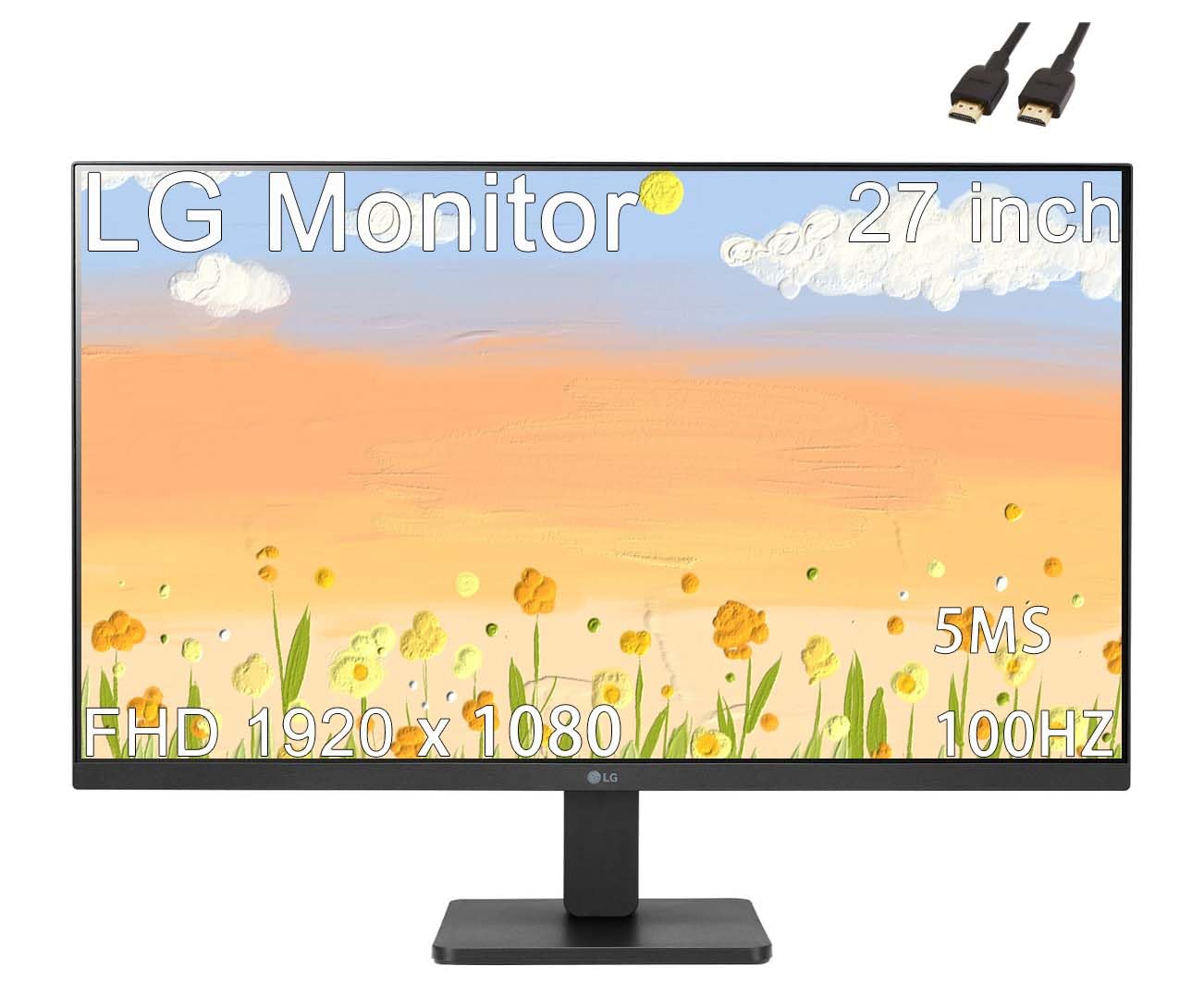 Amazon.com: LG 27 inch Monitor, FHD IPS Display, AMD FreeSync