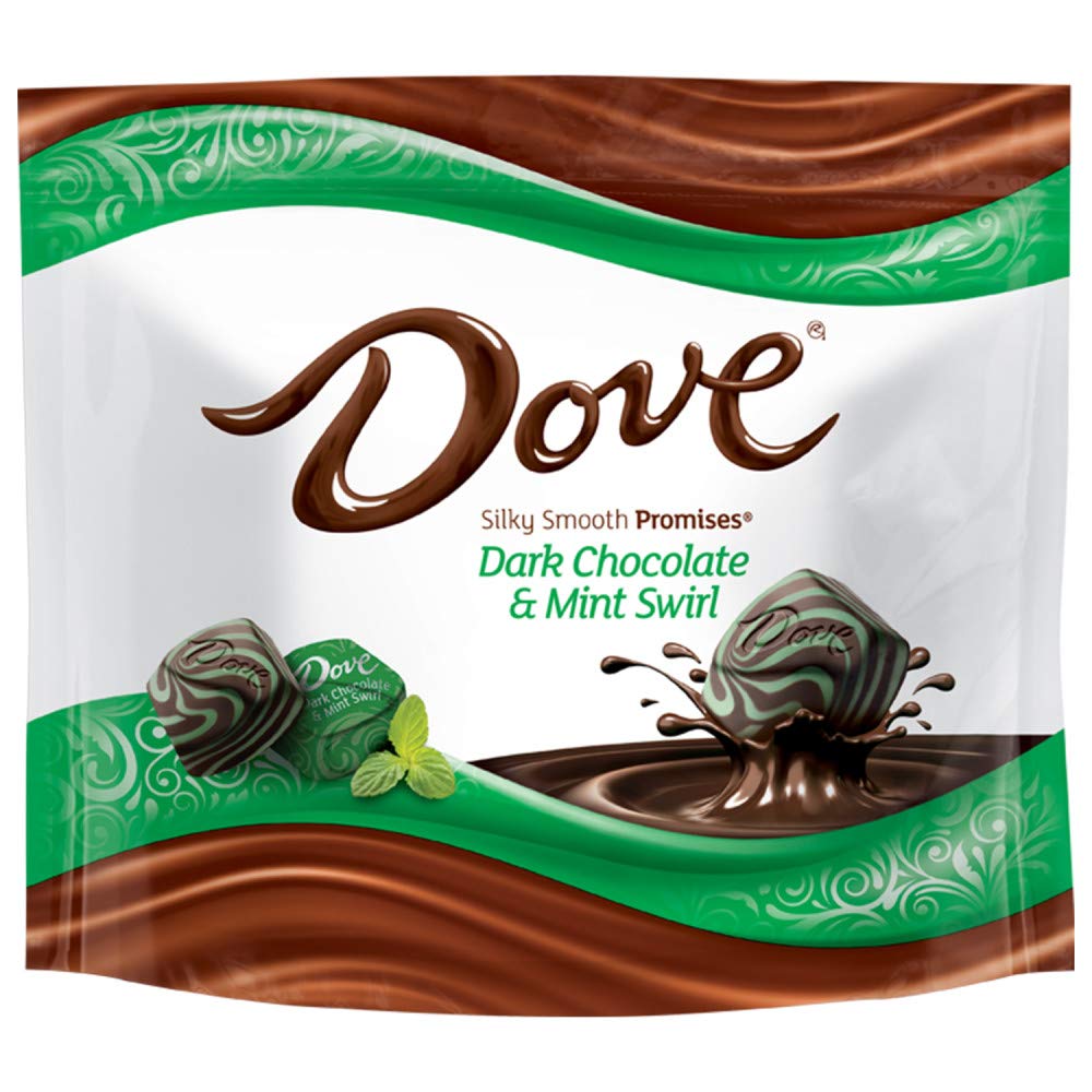 Suреr Sаlе 🛒 DOVE PROMISES Dark Chocolate Mint Swirl Candy 7.61-Ounce Bag (Pack of 8)