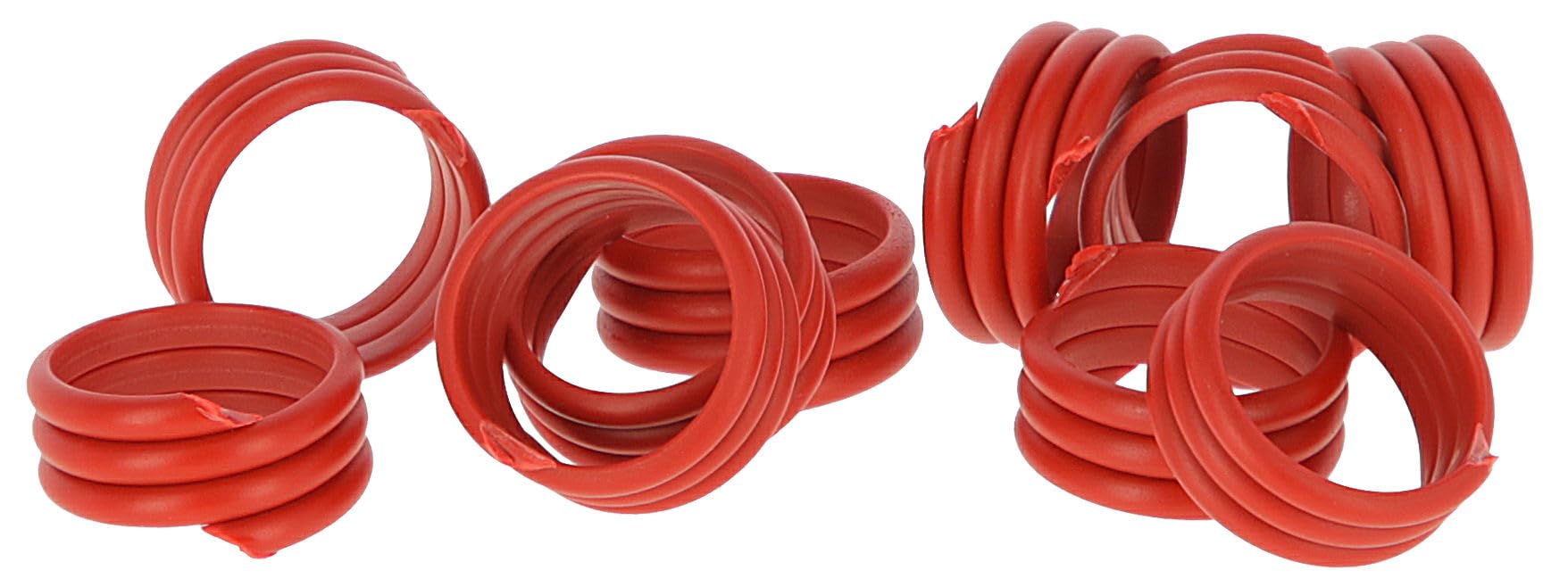 Kerbl Hobbyfarming Spiral Ring 20 mm Red Plastic Pack of 100