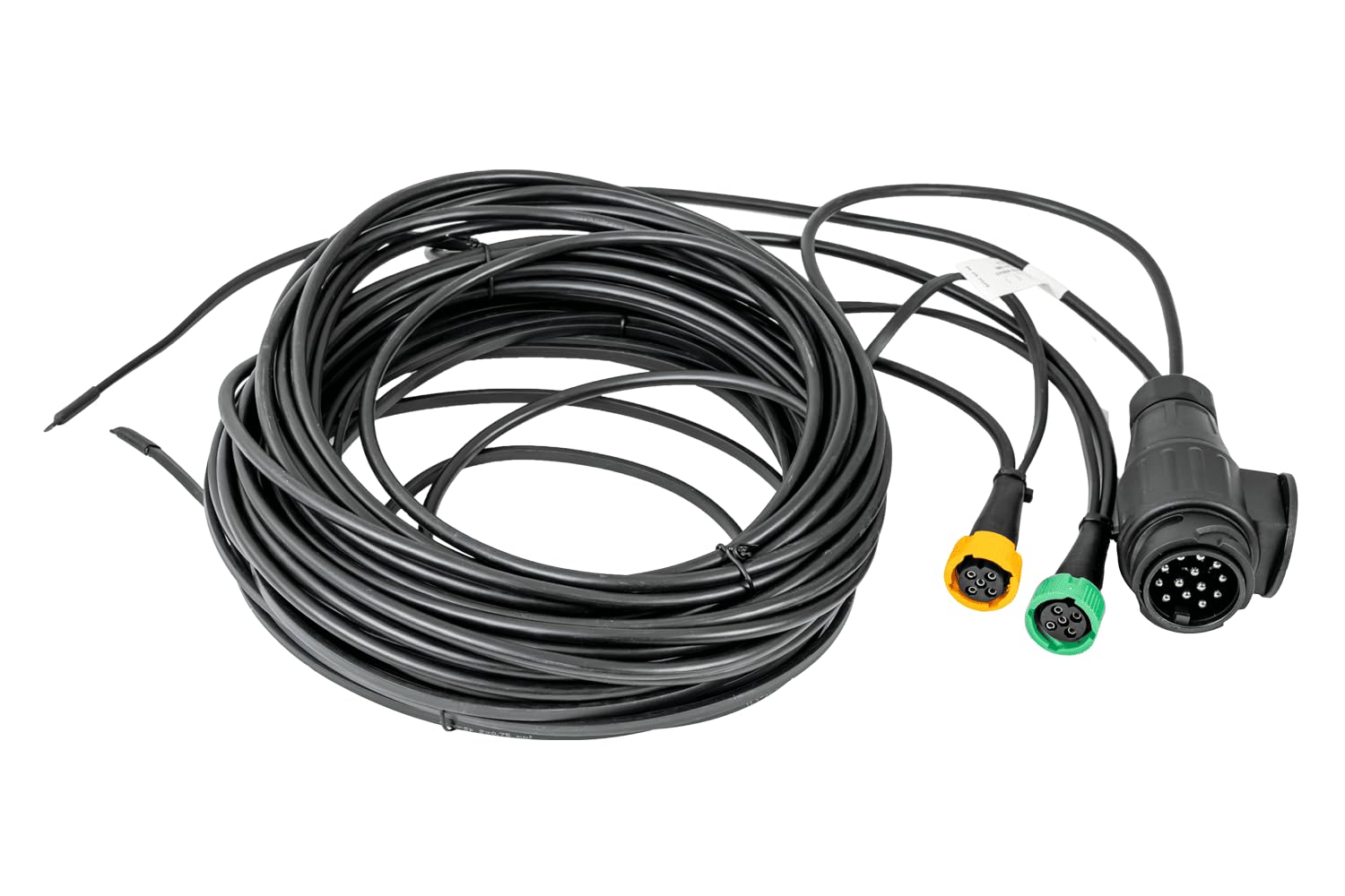 MANTES Anhanger Kabelbaum 7 m 13-polig Stecker 2X 5-PIN Bajonett Ruckleuchten Anschluss Abzweig 2X 5 m fur Begrenzungsleuchten 0,5 mm2 12 V Universal wasserdicht fur PKW Anhanger