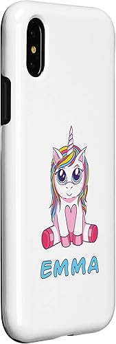 Miniatura 9 de Funda para iPhone SE 2020  7  8 Emma unicornio bebé bebé sentado rosa arcoíris lindo estuche