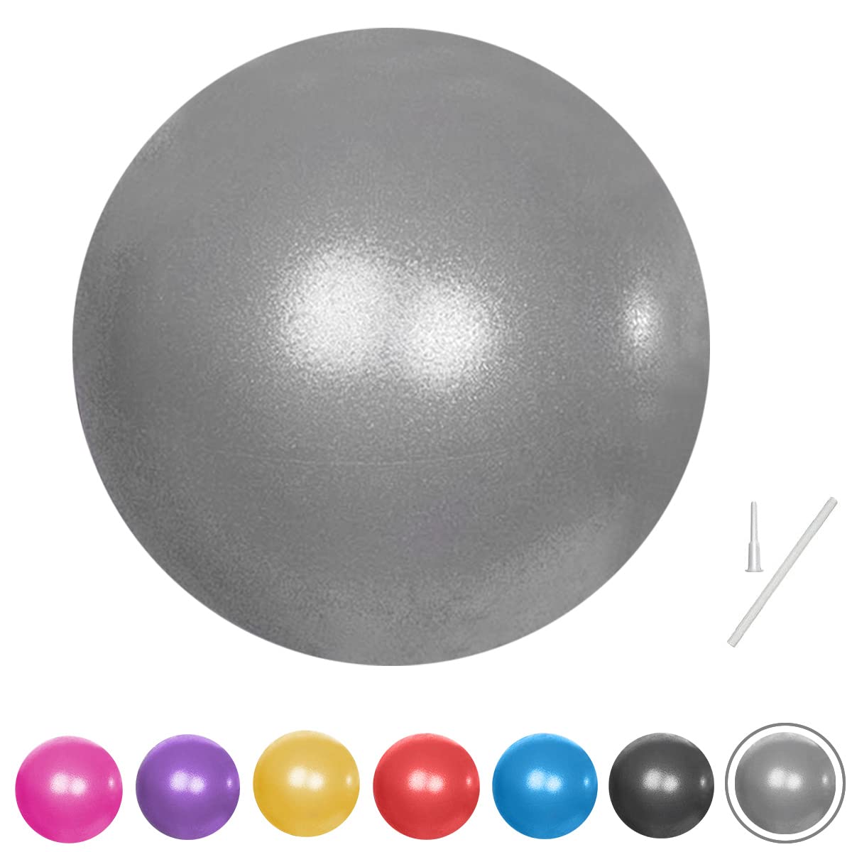 Fresion Small Exercise Ball Soft Yoga Balls,Mini Pilates Ball 25cm for Core Training Exercise,Durable