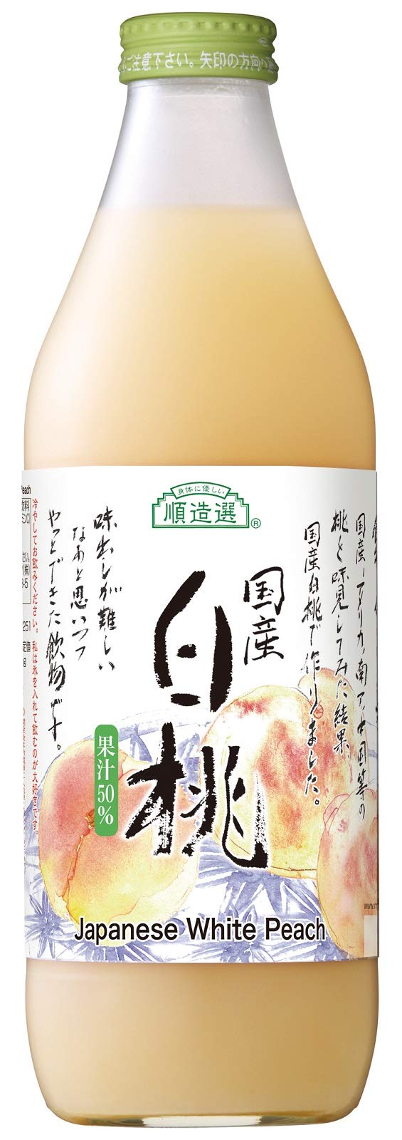 Amazon.co.jp: 順造選 信州の白桃 1000ml : 食品・飲料・お酒