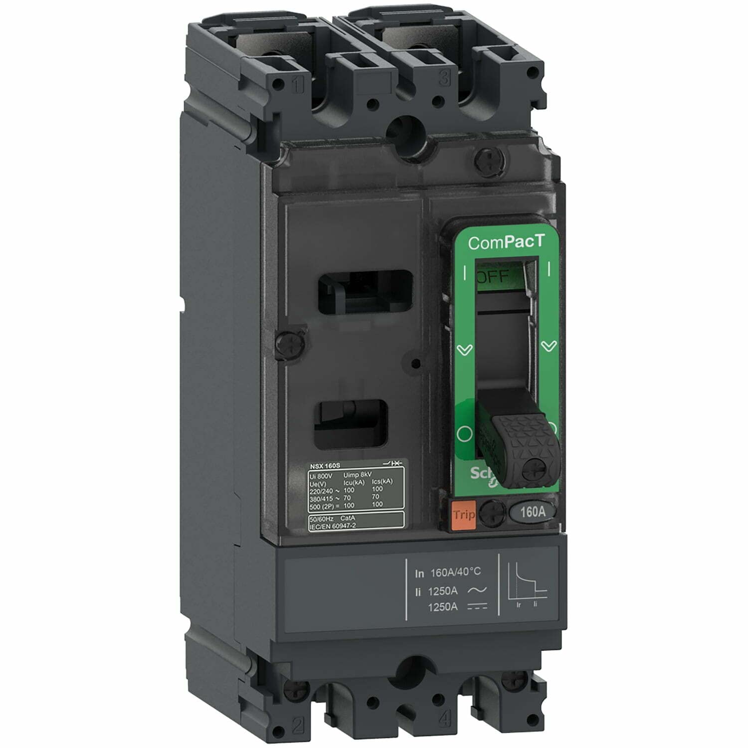 Schneider Electric NSX100S 70kA AC-DC 2P 20A TMD