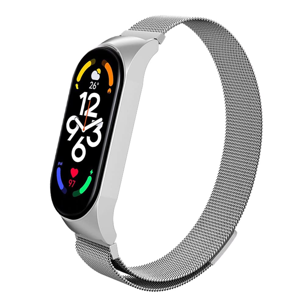 Cinturino Originale In Acciaio Inossidabile Per Xiaomi Mi Band 9 Bracciale In Metallo Stile Moda Per Cinturino Di Ricambio A Sgancio Rapido Miband 8 NFC