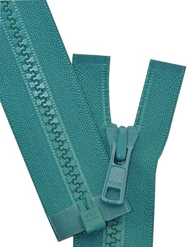 Vista 18 de YKK® Cremallera Vislon para chaqueta de 24 pulgadas, 5 partes inferiores de plástico moldeado, peso medio por cada uno (color seleccionado)
