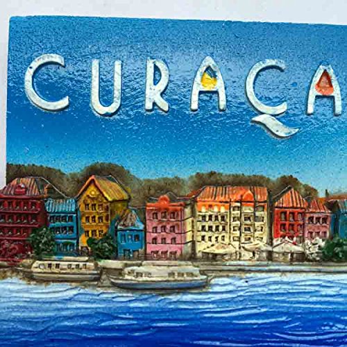 Imán decorativo 3D para refrigerador Curacao miniatura 3