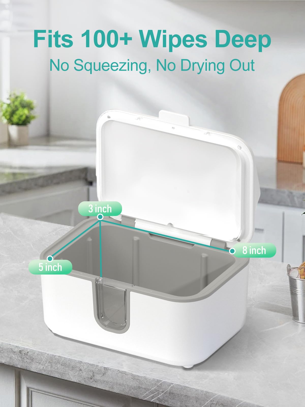 Chauffe-lingettes pour bébé, distributeur de lingettes de grande capacité, chauffe-couches chauffant avec veilleuse, interrupteur marche/arrêt, blanc