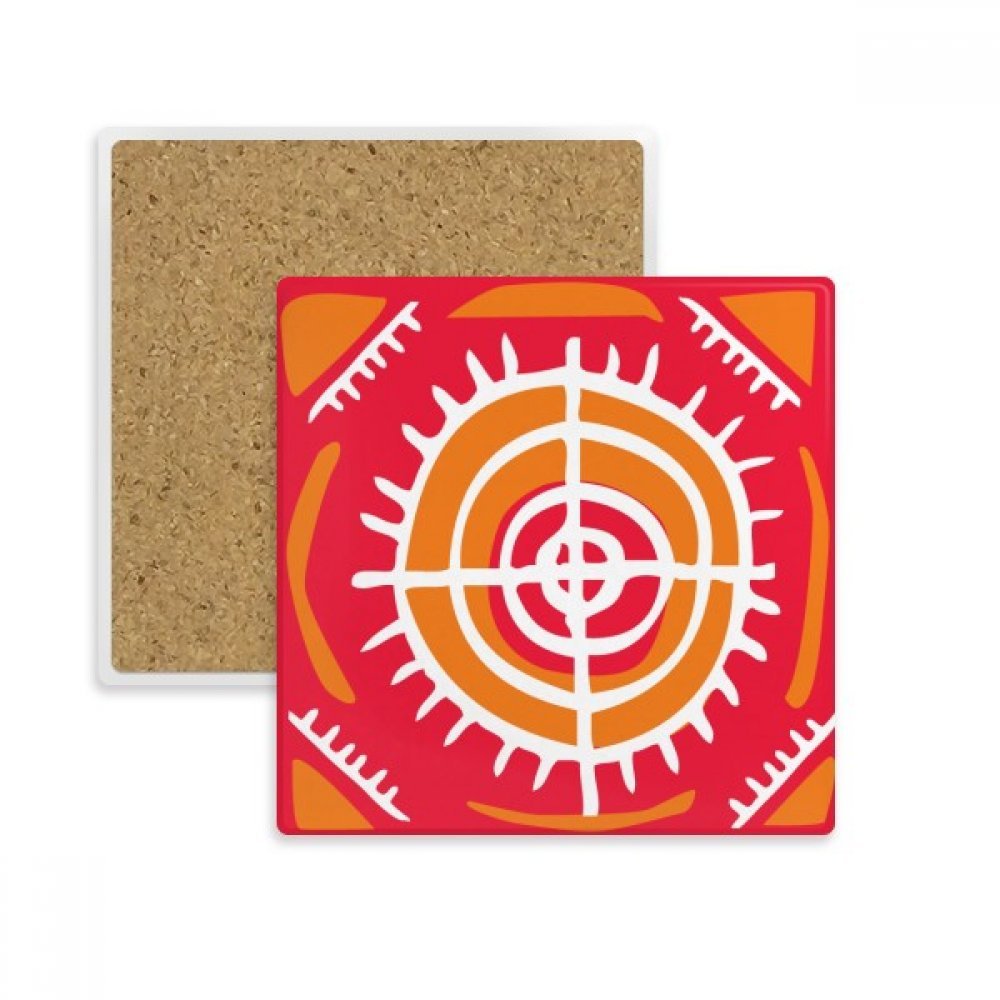Coaster Mexique Totems en Pierre Absorbante Multicolore DIYthinker
