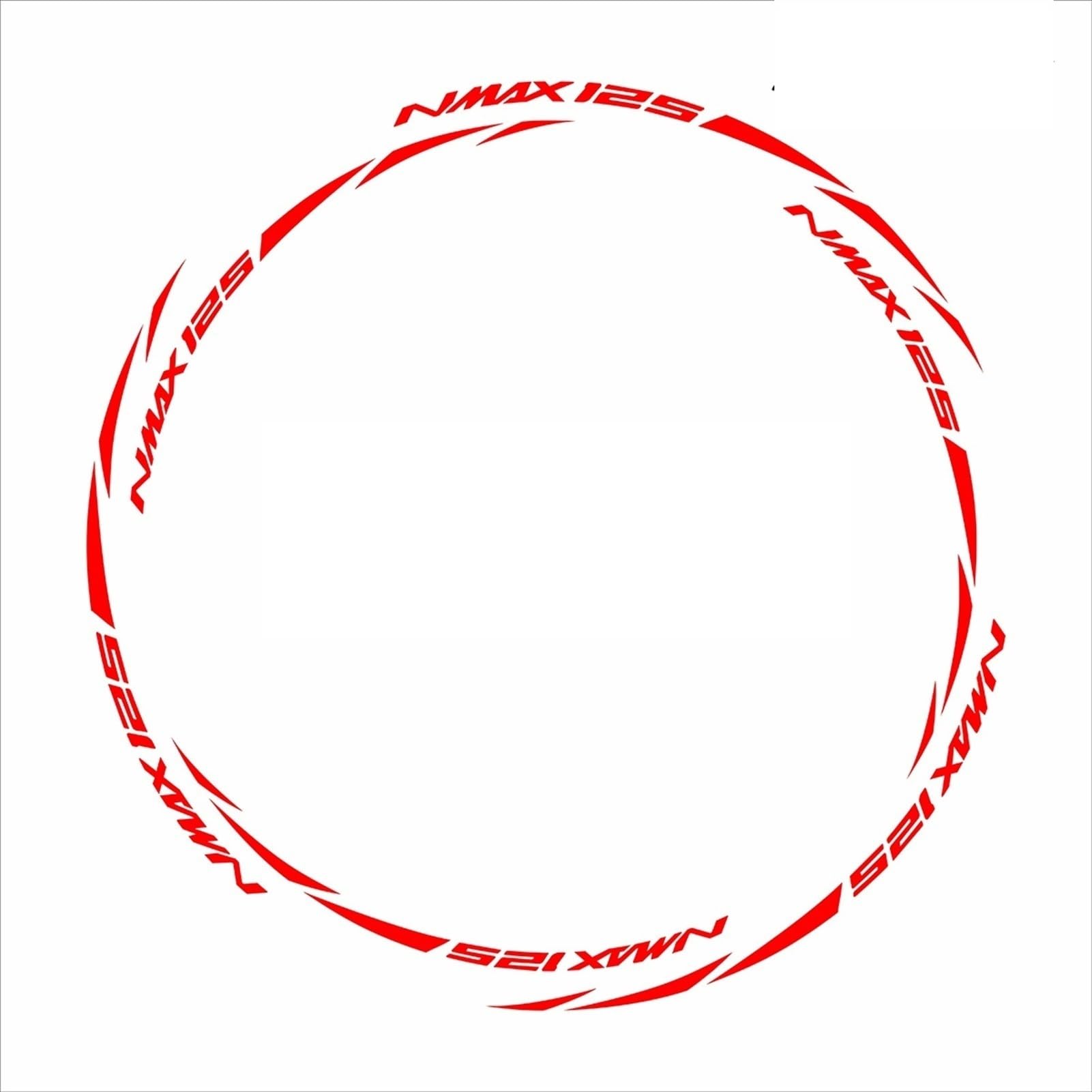 Reflective Nmax Wheel Sticker Rim Decals for Yamaha 125 2020 2021(Color3)
