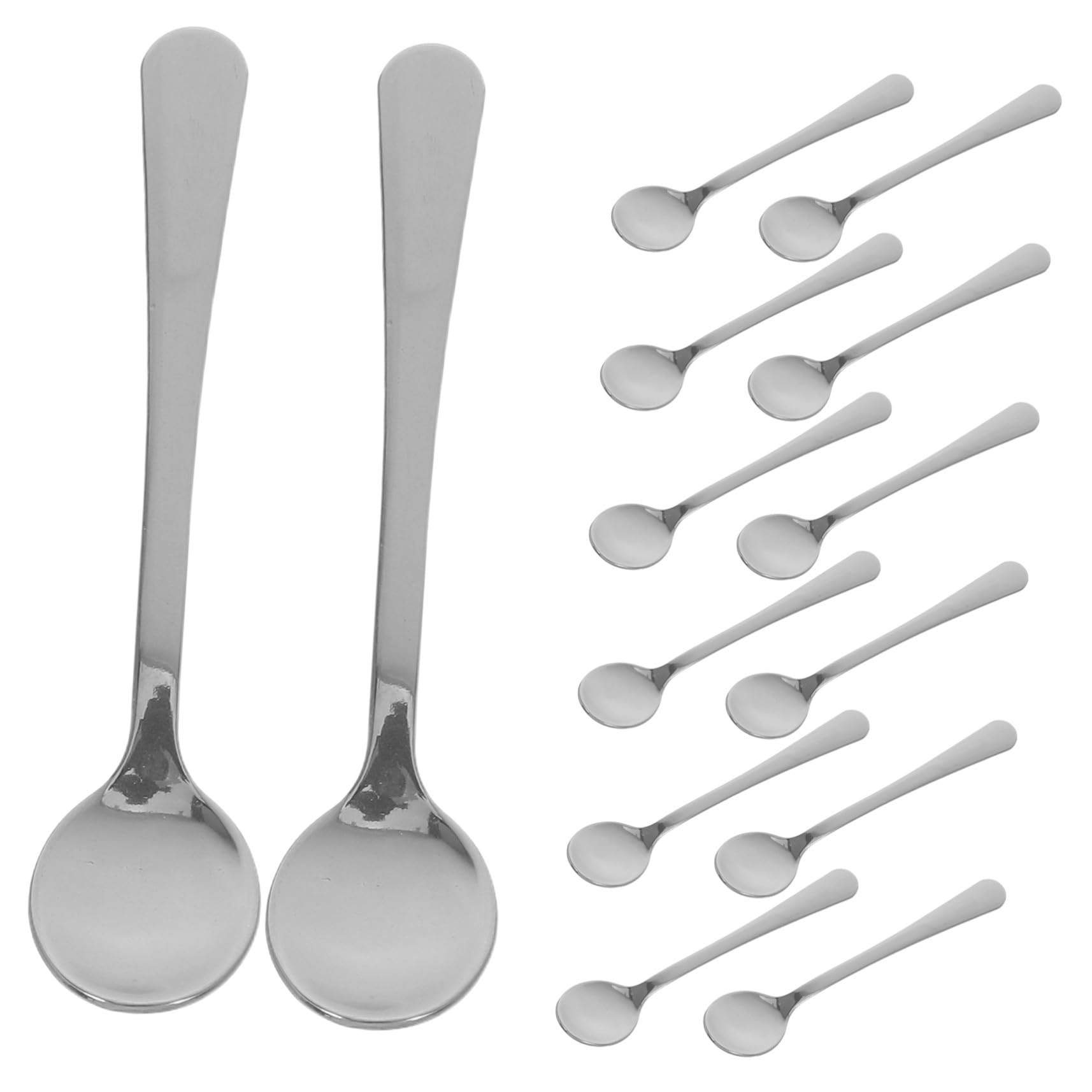 Mini Cuchara de Café de Acero Inoxidable 304, 20 Piezas