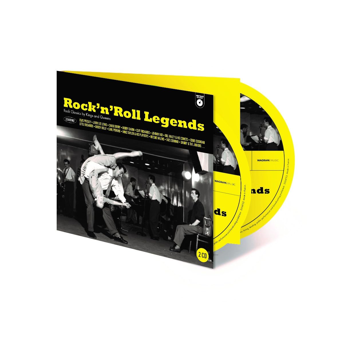 VARIOUS - Vintage Sounds: Rock N' Roll Legends - CD (unmixed 2xCD)