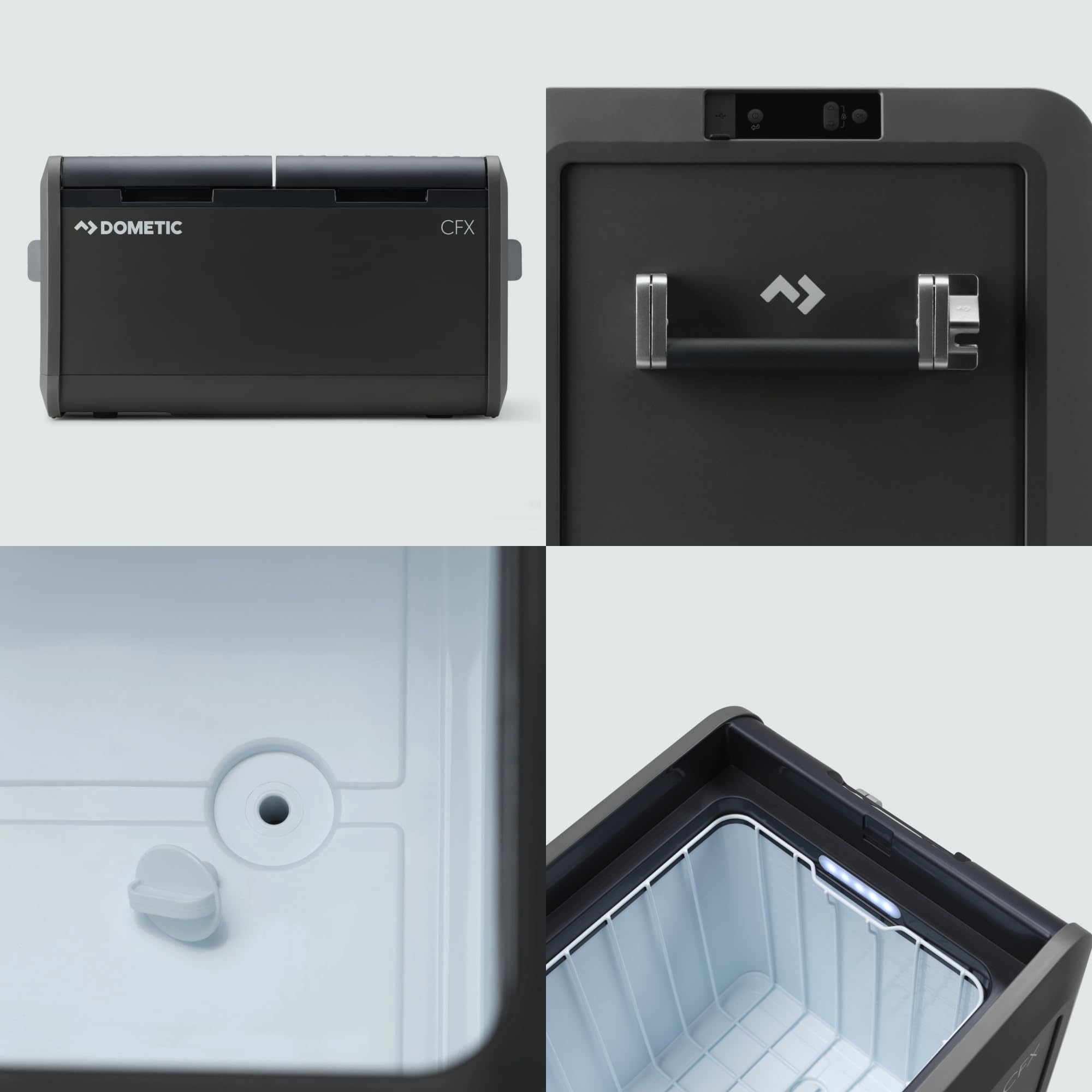Dometic CFX5 75DZ - Glacière à Compression 75L - Deux Compartiments – 12V/24V Allume-cigare 110V/240V Secteur - Glacière Électrique Voiture, Camping