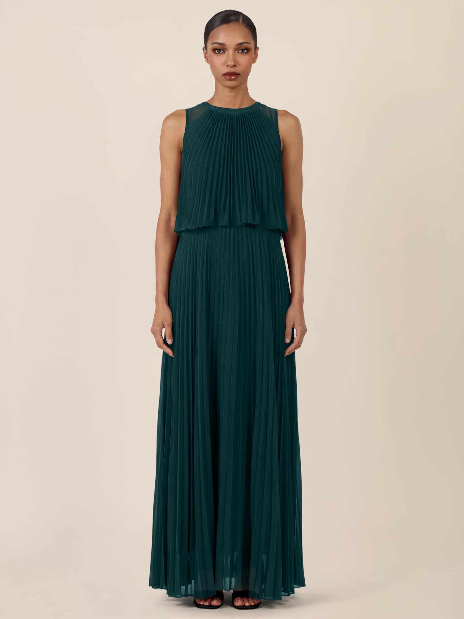 Apart Fashion Abito da Sera Lungo in Chiffon