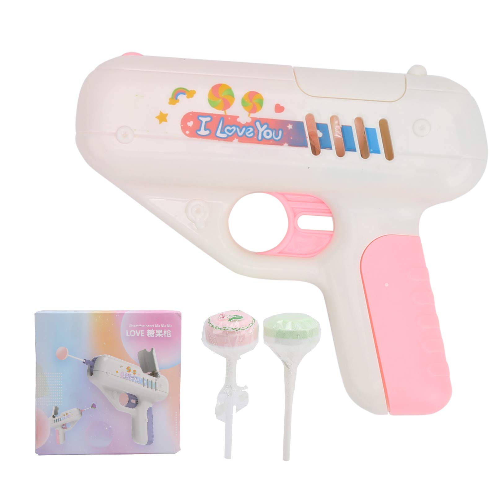 Ubervia® Sugar Launcher Toy, Light Toy Lollipop Storage Electric Sweet Candies Sugar Launcher Toy Childrens Candy Toy Surprise for Children Adult(Pink) (B0CX1327W1) Amazon Price History, Amazon Price Tracker