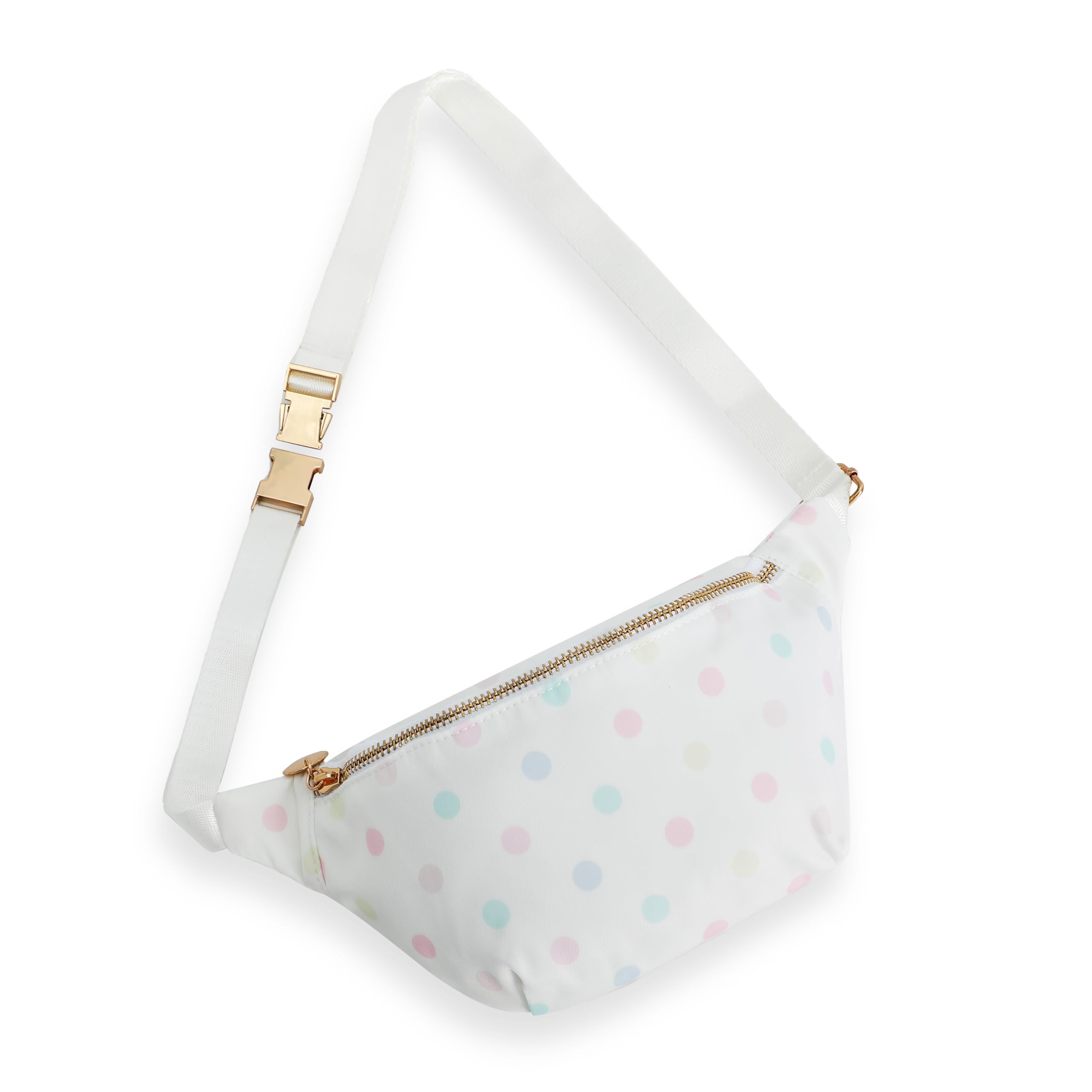 EMBRUNIOICE Belt Bag for Women Gingham Ruffle Crossbody Fanny Pack with Adjustable Strap,Fashion Waist Pack Bag Bum bag for Traveling Hiking Cycling