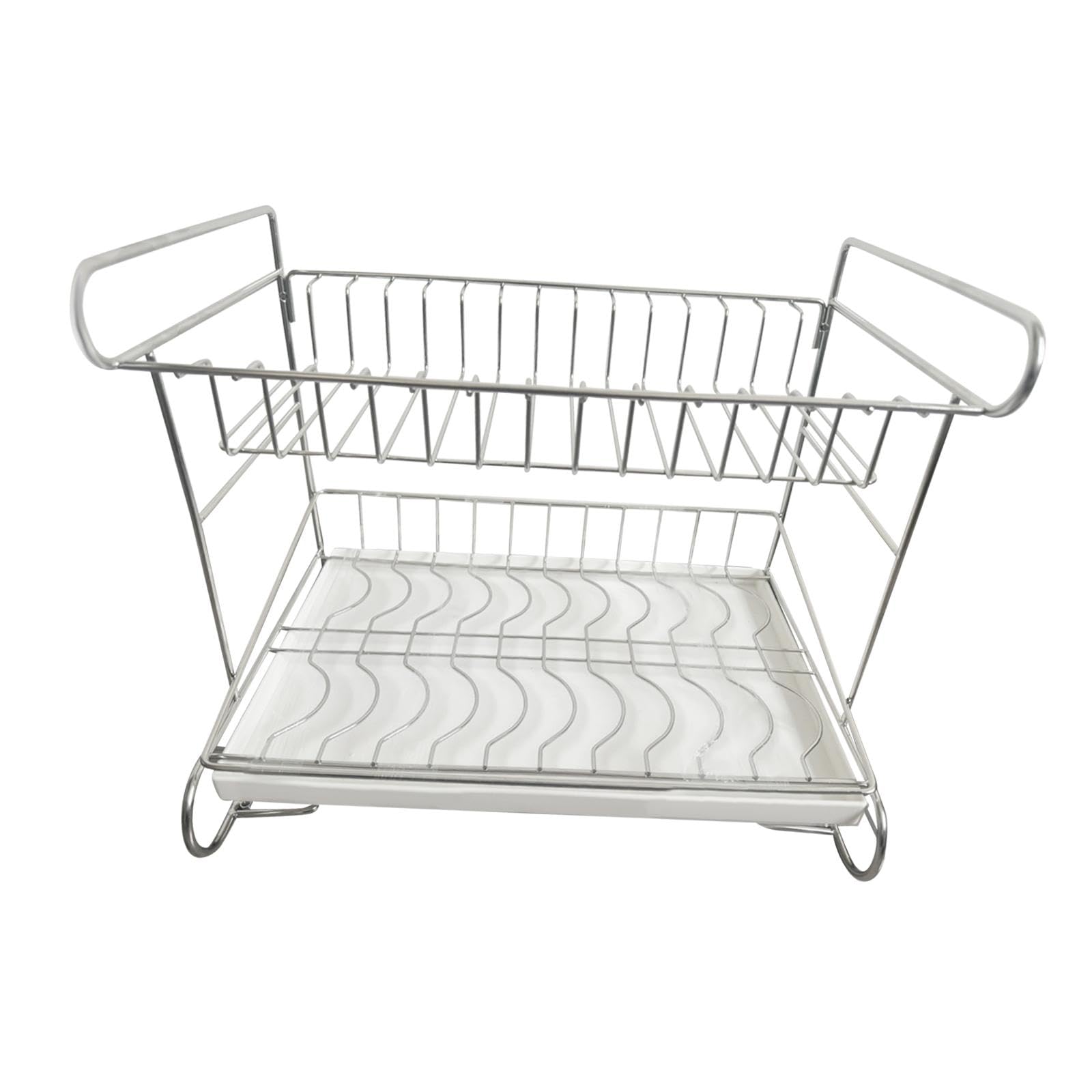 Mensola organizer per trucchi in acciaio inox, elegante contenitore per cosmetici per bagno, comò e profumi