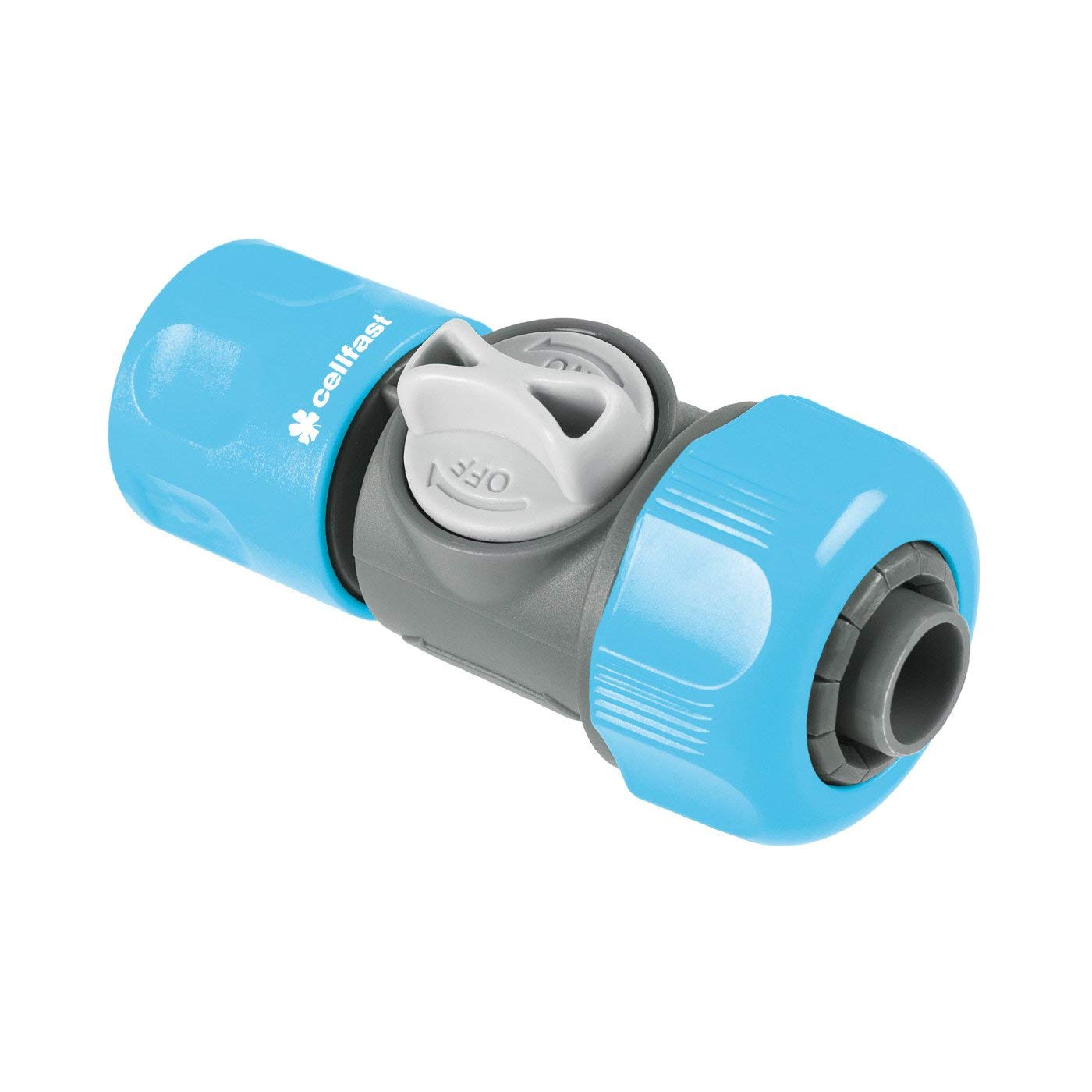 Cellfast Raccord rapide avec cellPRO™ Valve 3/​4", Facile à régler, Conception ergonomique, Plastique PC/​ABS, Haute qualité, 52-​331