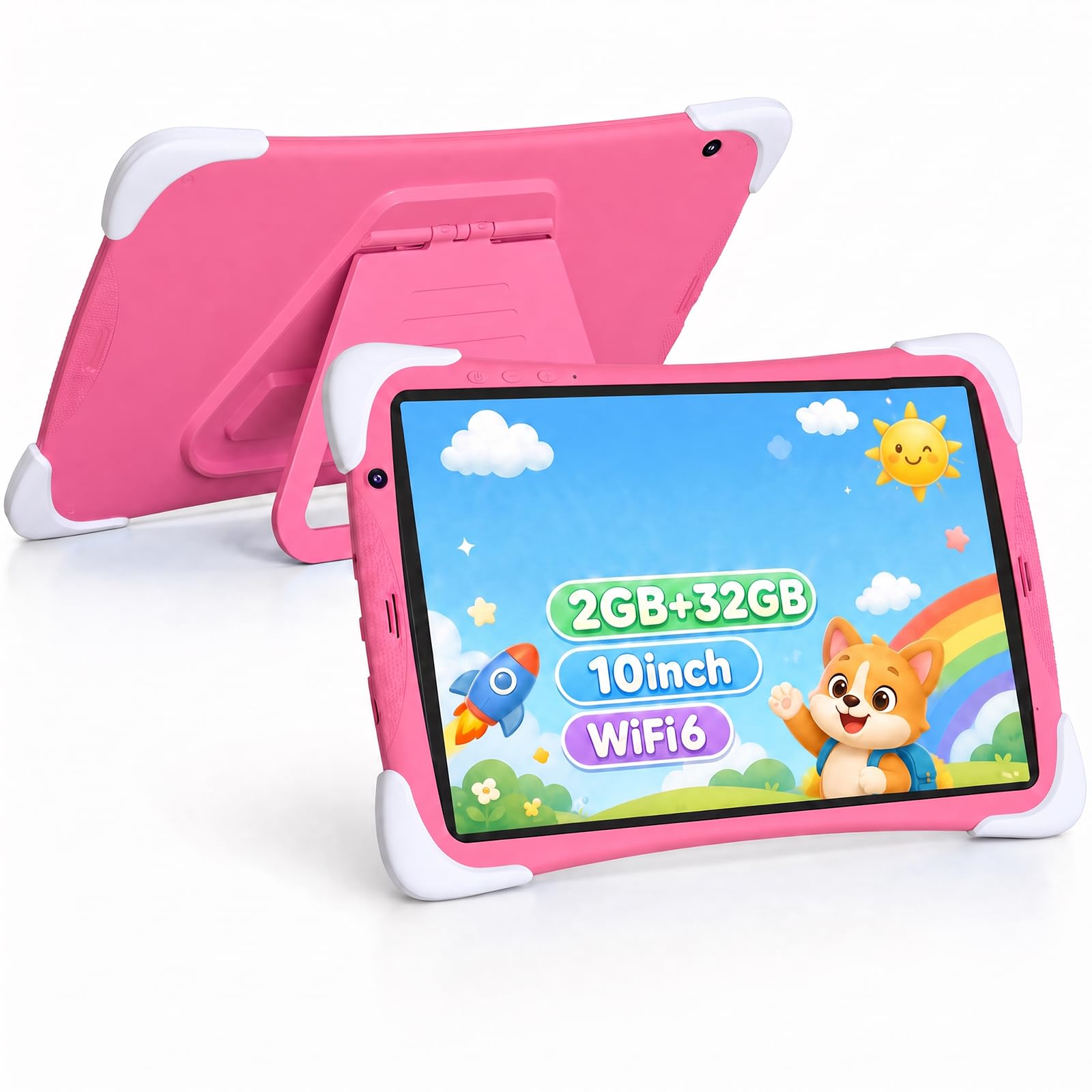 Kids Tablet, Android 14.0 10 Inch Tablets for Kids, Parental Control Toddler Tablet with Case Including 2+8MP Dual Camera, HD Screen, Pre-Installed Kids Apps (1 Piece, Pink)-picture-22