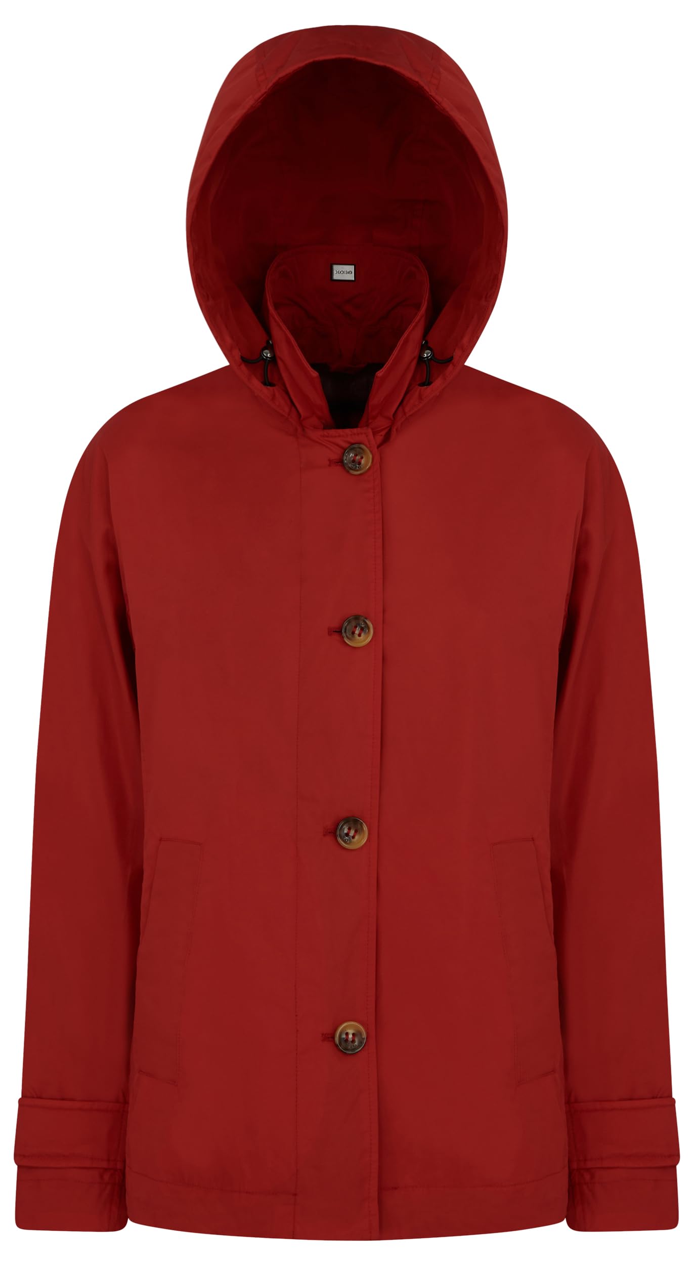 Geox Damen W Anyweco Parka Jacket, Tomato, 38 (D32)