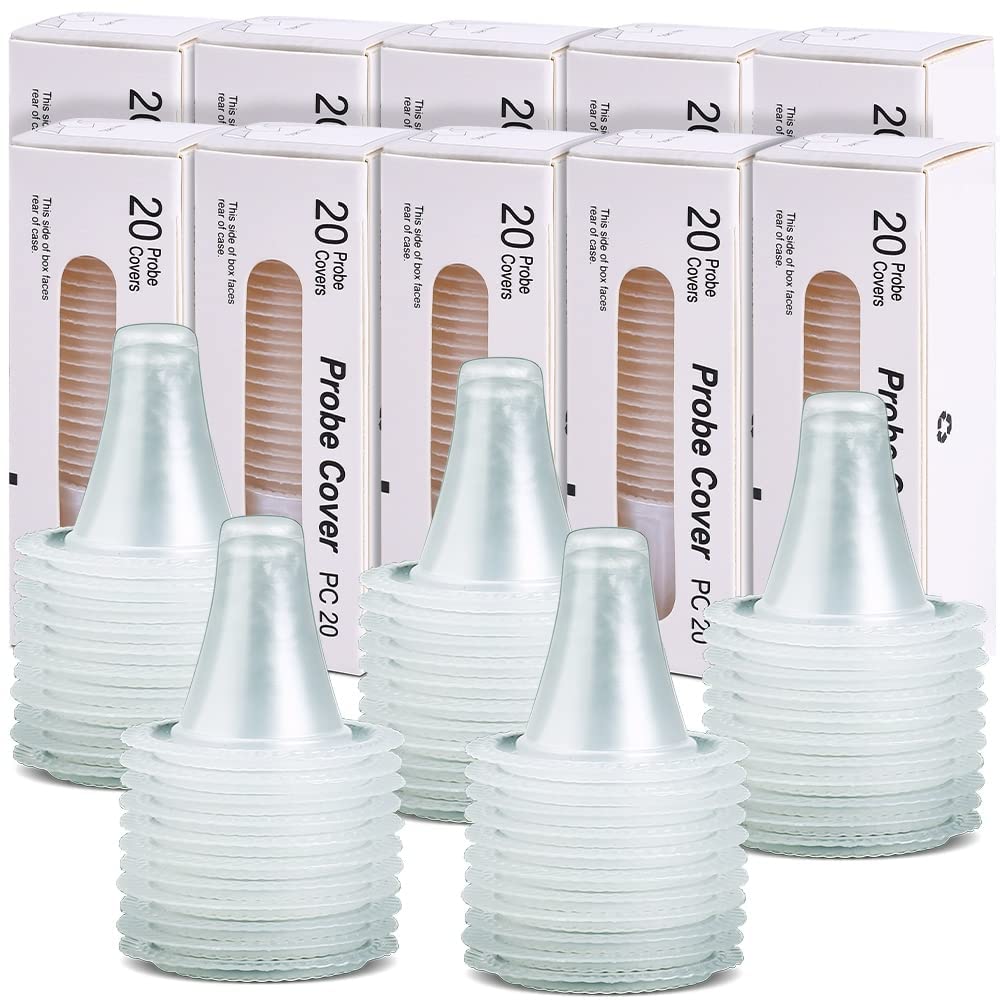 Ear Thermometer Covers Lens Filters Refill Caps for Ear Thermometer, Disposable Ear Thermometer Covers Caps - Compatible with All Braun Thermometer Models (100)