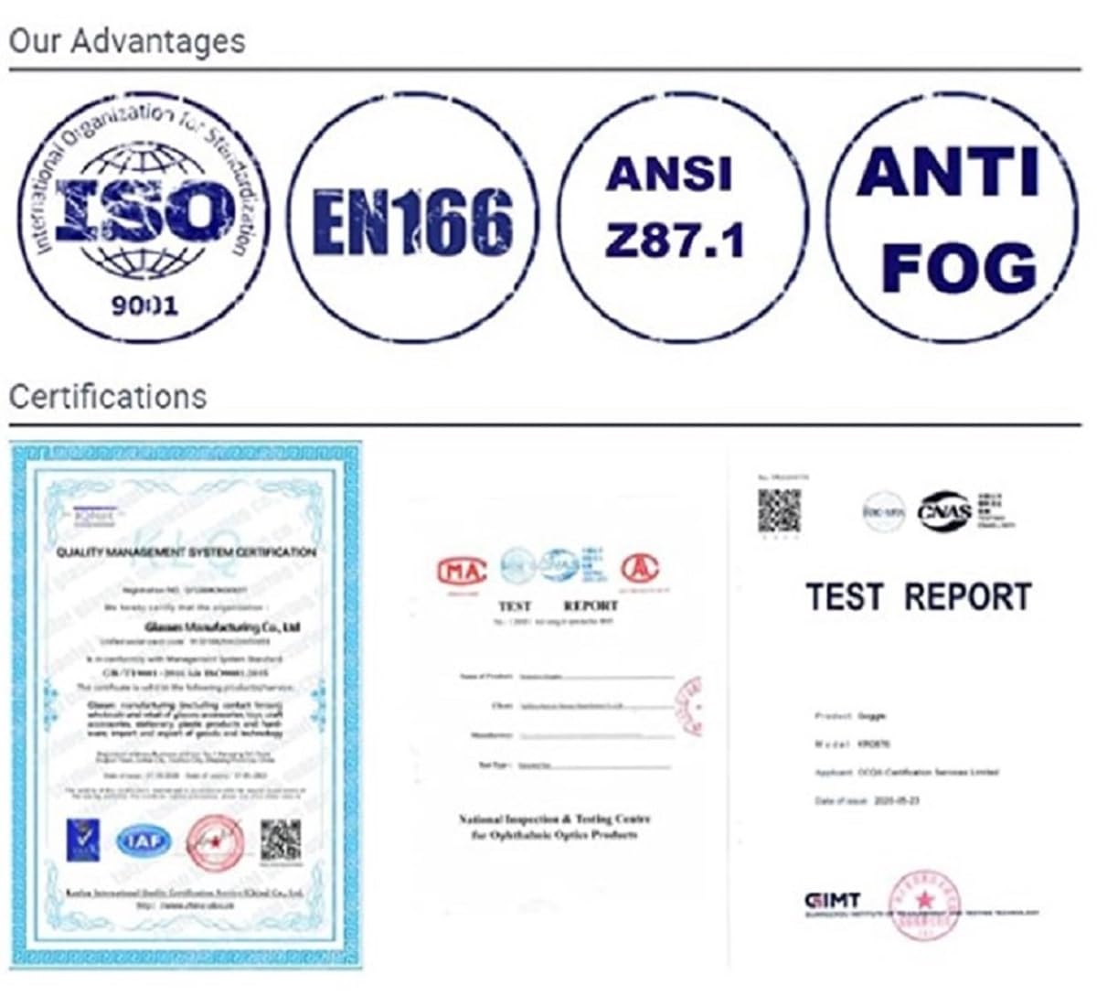 Occhiali di sicurezza (2 pezzi) per la protezione degli occhi con trasparente anti appannamento, antigraffio, infrangibile, migliori occhiali di sicurezza di ANSI Z87 & EN 166
