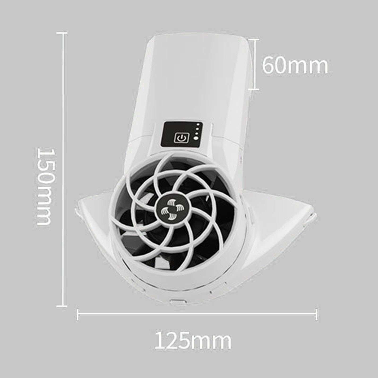 Almencla Ventilateur de Casque de Chantier, Multifonctionnel, Réglable, Portable et Rafraîchissant, Idéal pour Les Chantiers de Construction En été et Les Sall