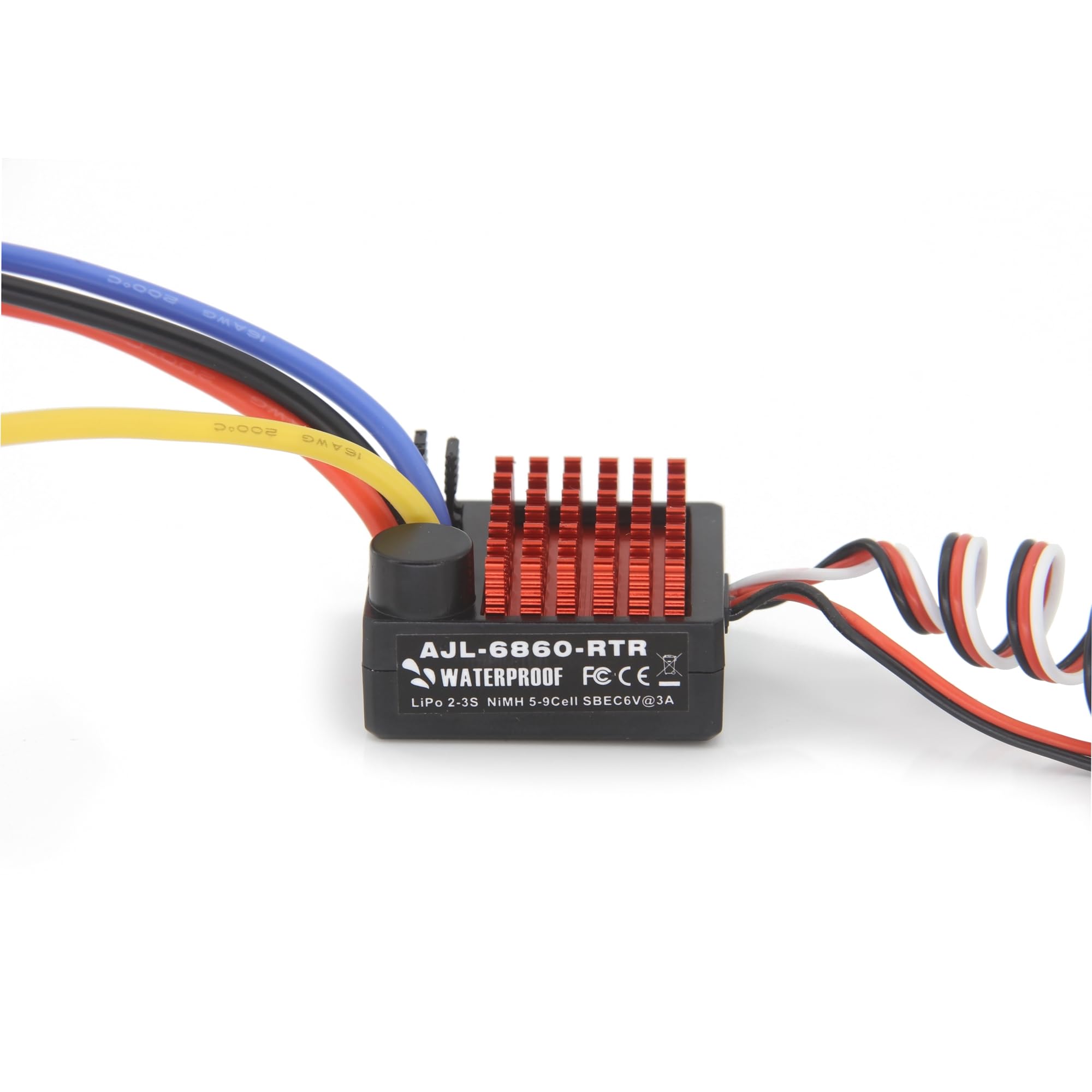 RC Car 60A Brushed ESC Electric Speed Controller 6V/3A BEC 2-3S for RC Car Vehicles Boat Tank Model