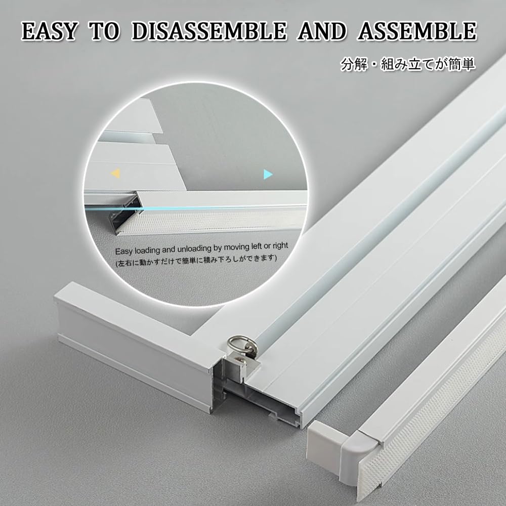 Doppelläufige Gardinenstange, Decken- oder Wandhalterung, 310 cm, Aluminium-Gardinenstange für Wohnzimmer und Schlafzimmer, erhältlich in 170/240/330/380/420/500 cm