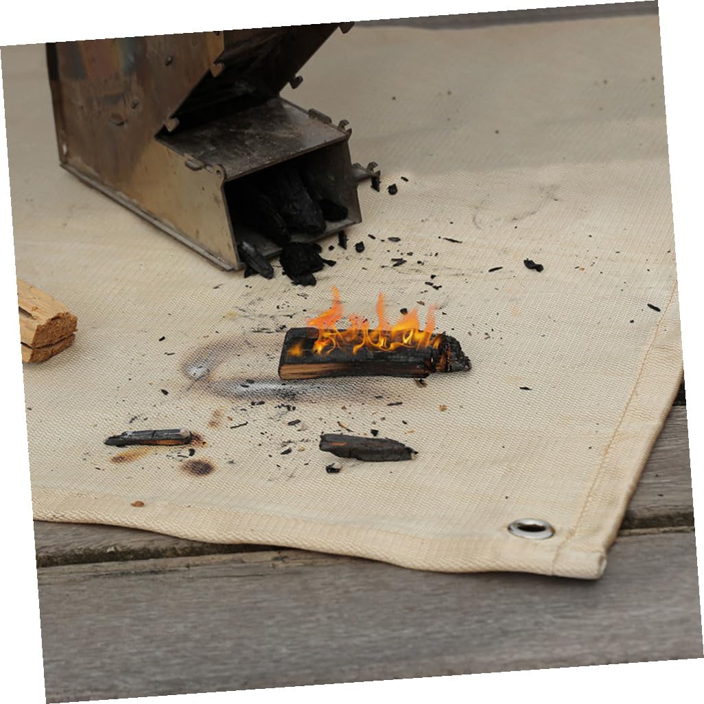 Feuerfeste Matte 1 Stück aus Glasfaser mit Wärmedämmung für Outdoor