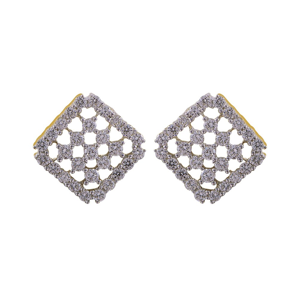 joyalukkas Women's & Girl's 18K Yellow Gold And Diamond Stud Earrings-picture-24