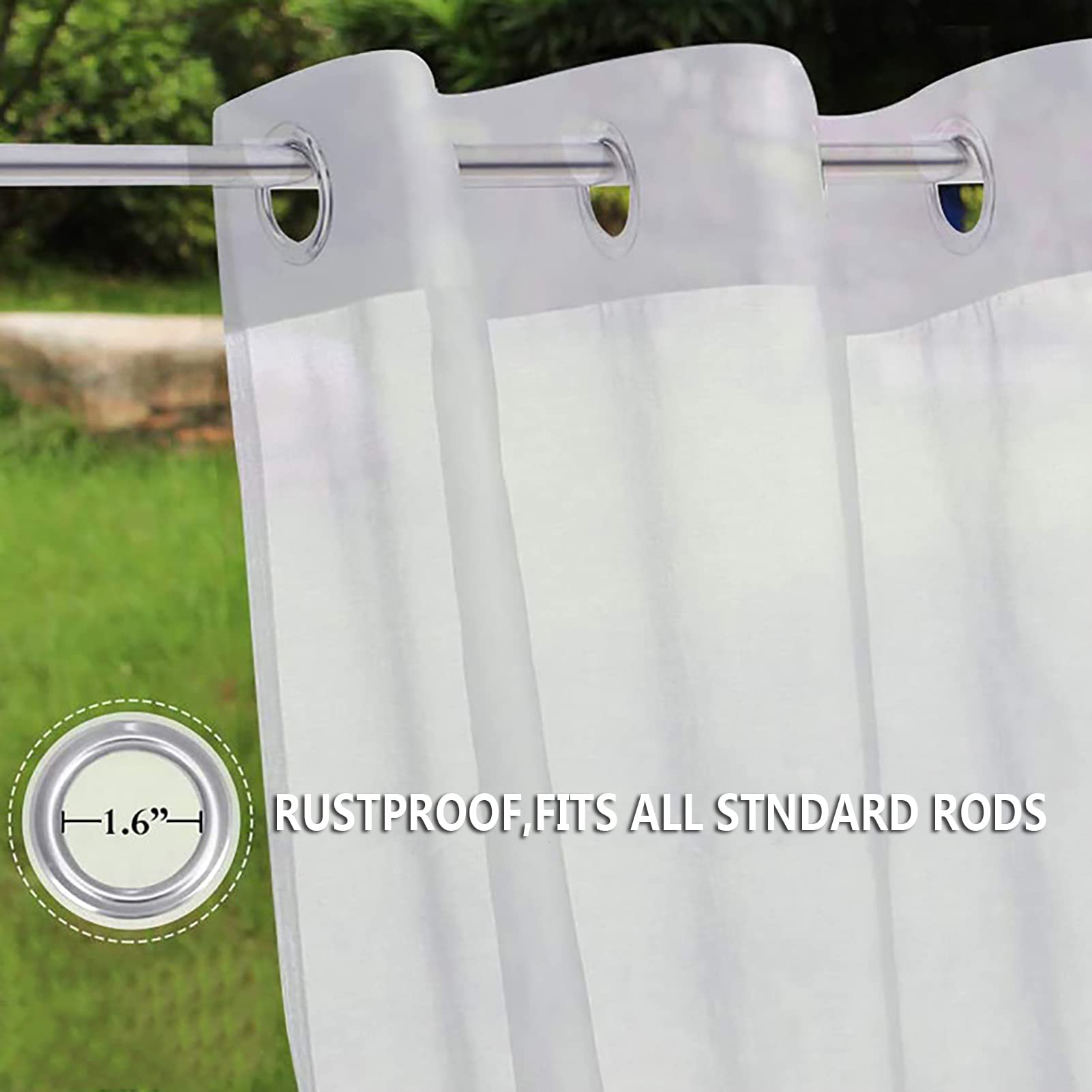 Amazon｜防水カーテン 1枚セット213cm丈 屋外カーテン 遮光レース