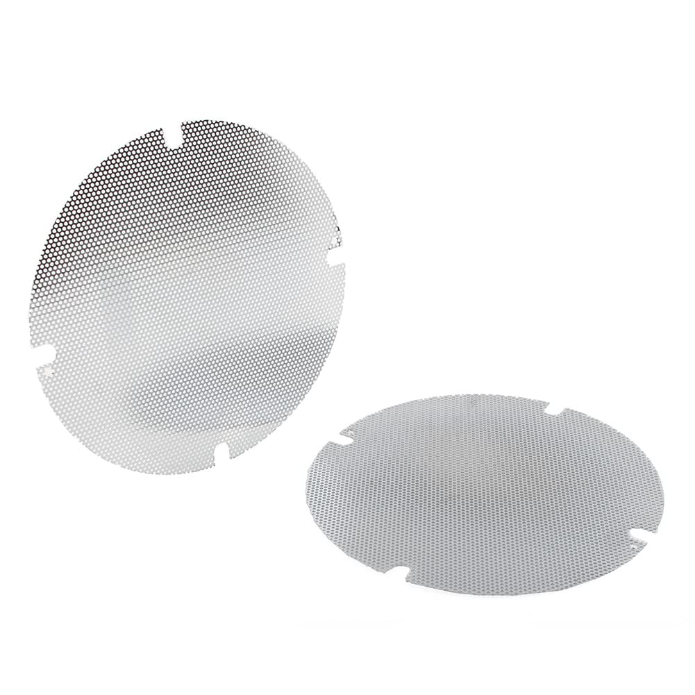 Lirun Motorcycle Iron Mesh Speaker Grills, Rear Speaker Grille Cover for Harley Touring FLHTCU, FLHTCUL, FLHTK with Tour-Pak speakers 14-later, Chrome