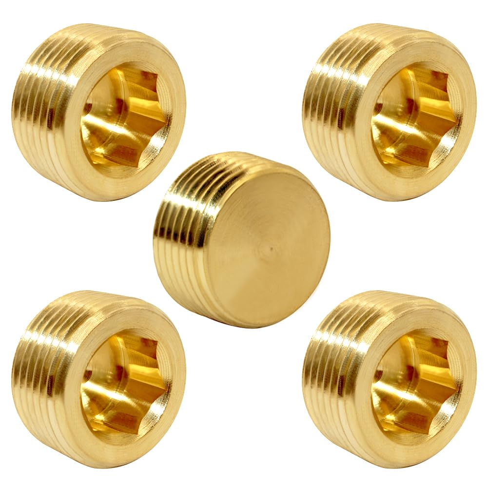 Amazon.com: Joywayus Brass Hex Counter Sunk Plug 3/4