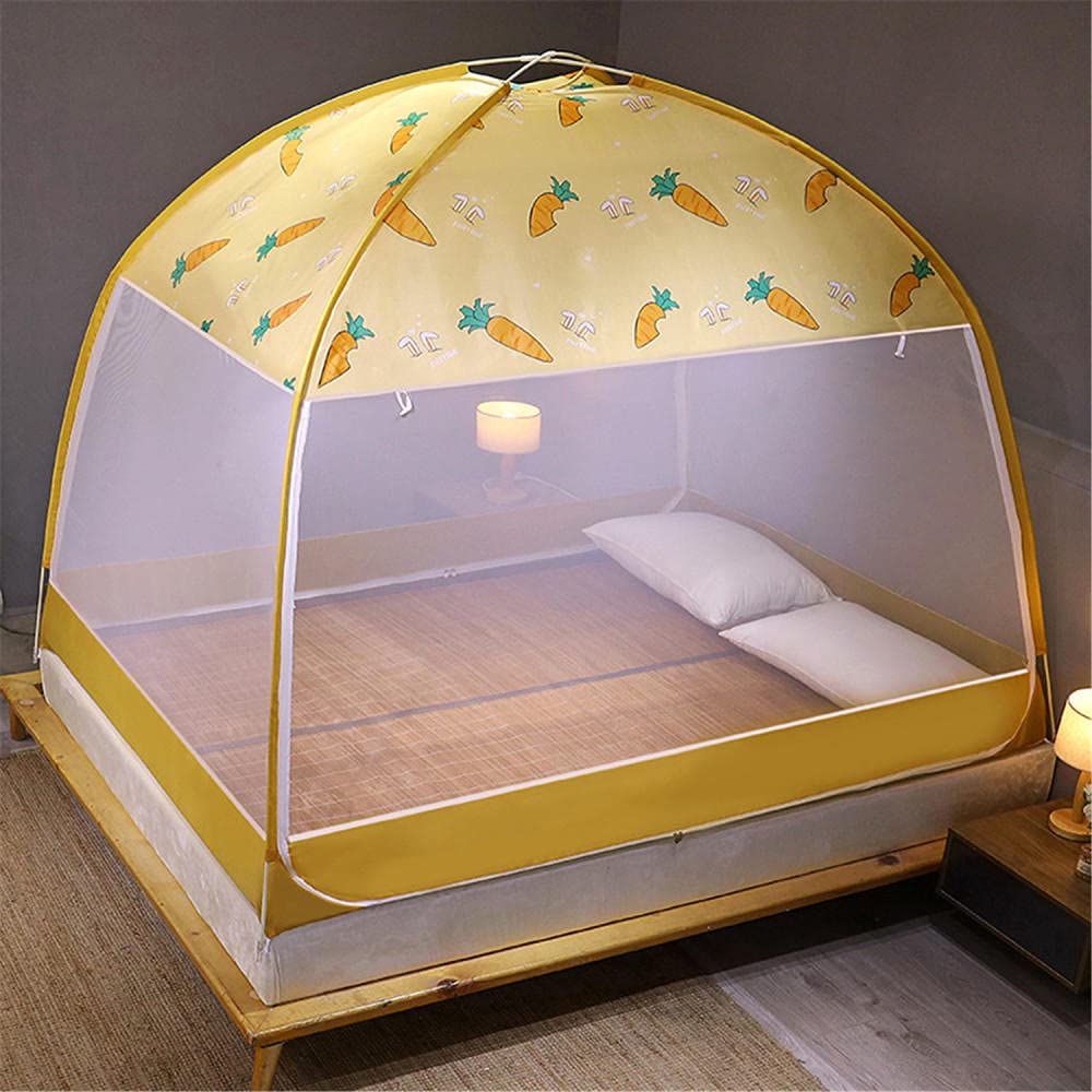 GJMSSMY Mosquito Net for Bed Portable Foldable Mosquito Nets Mosquito Mesh Net Fine mesh Mosquito Net for Bed Portable tent mosquito net-120 * 200cm_C