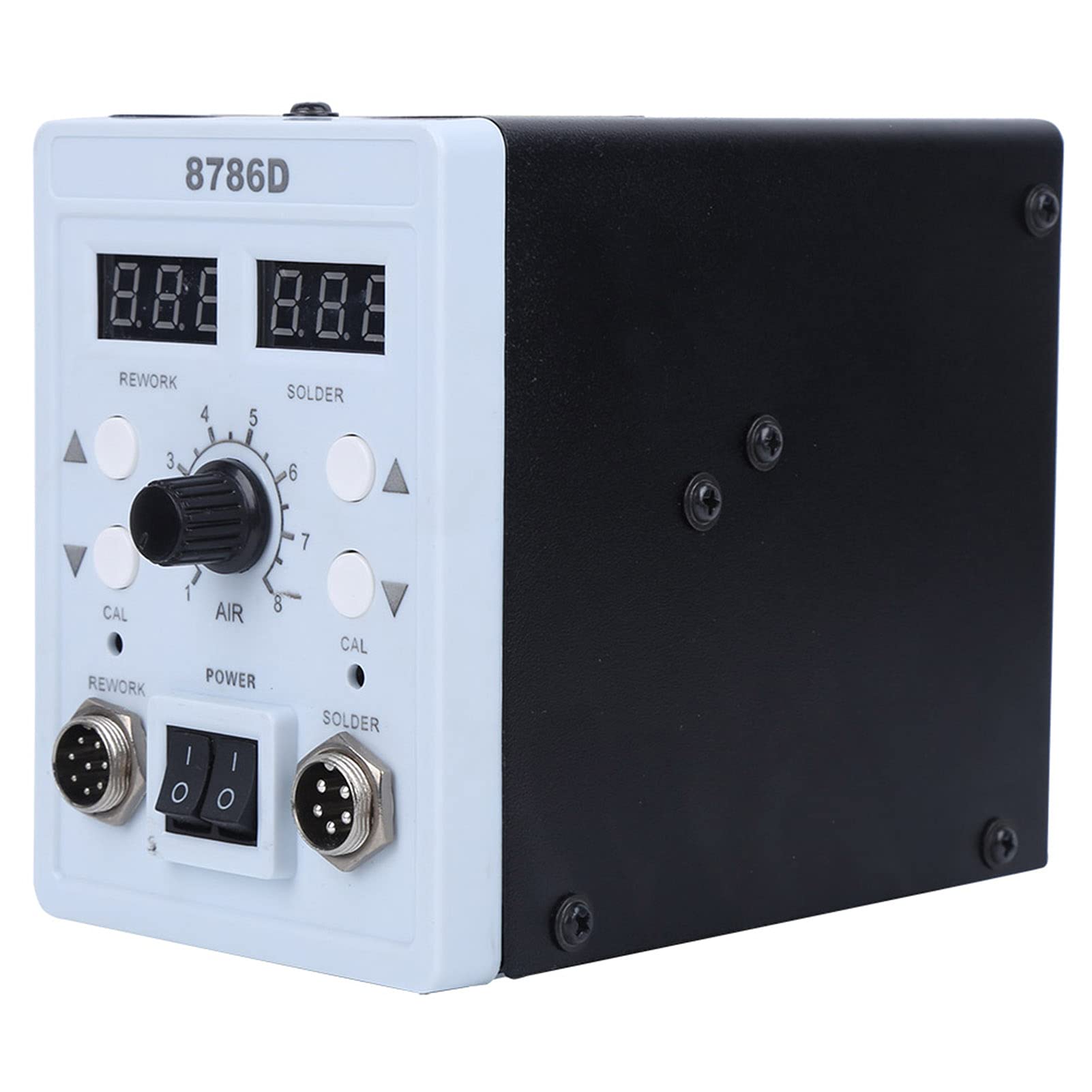 Stazione di dissaldatura ad aria calda 700 W, con impugnatura de-ll'interruttore di induzione con display digitale 2 in 1 (presa UE 220 V)
