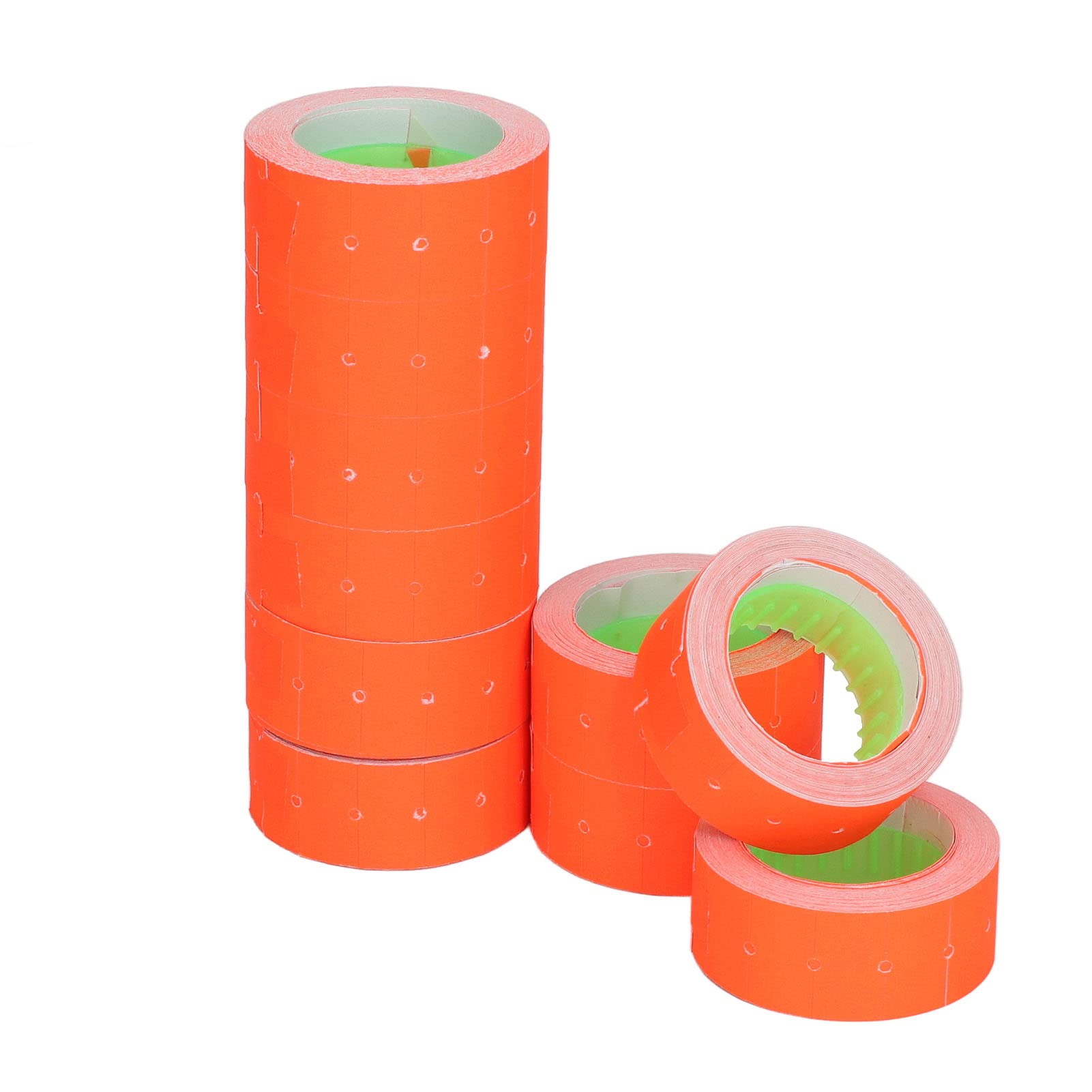 3 Tubes Pricing Label, Fluorescent Pricing Labels 15000pcs Single Row Price Gun Tag 21x12mm for M5500 MX5500 Price Marker Stickers Label Paper Tag Labels (Red)