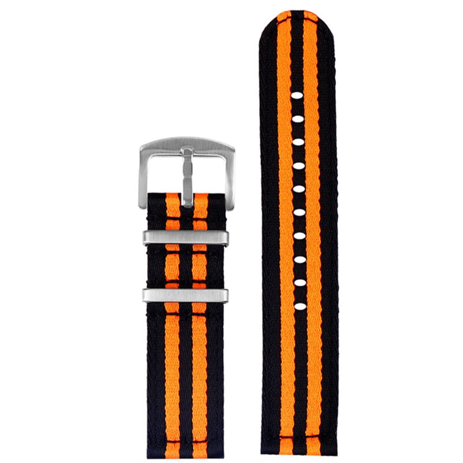 Glattes Nylonband 20 22 mm Schnellverschluss-Armband für Herren