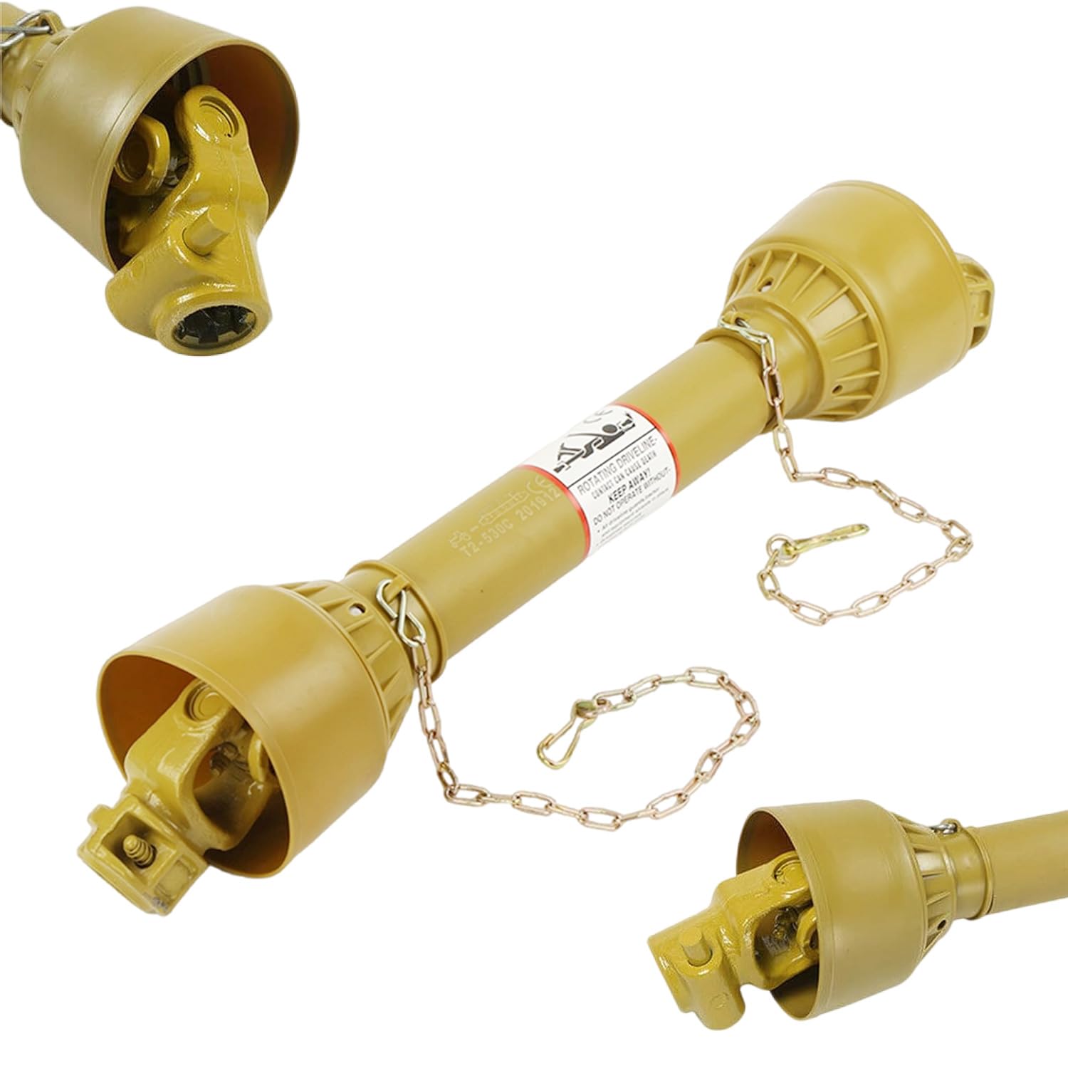 PTO for Tractor, Hinge Shaft with Protection, 53-75 cm, 210 Nm, 1 3/8 inch,  6 Teeth, Cardan shaft, Tractor, Joint Shaft : Amazon.nl: Automotive