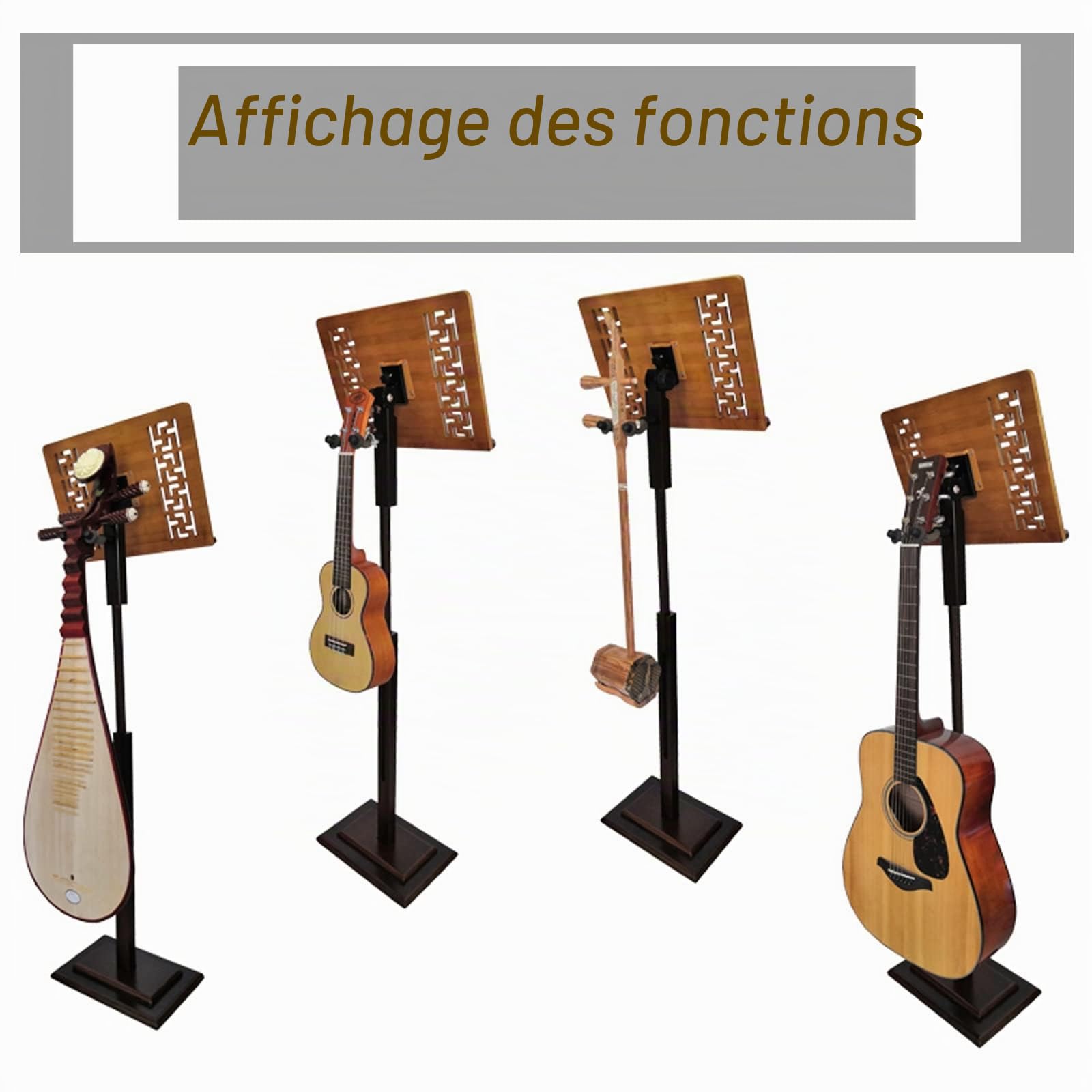 Pupitre Pliable Et Portable en Bois, Support Pliable Et Portable en Bois pour La Cuisines, Pupitre De Partitions, Tablette, Iiseuse, Livres De Cuisine, Encyclopédies Et Atla