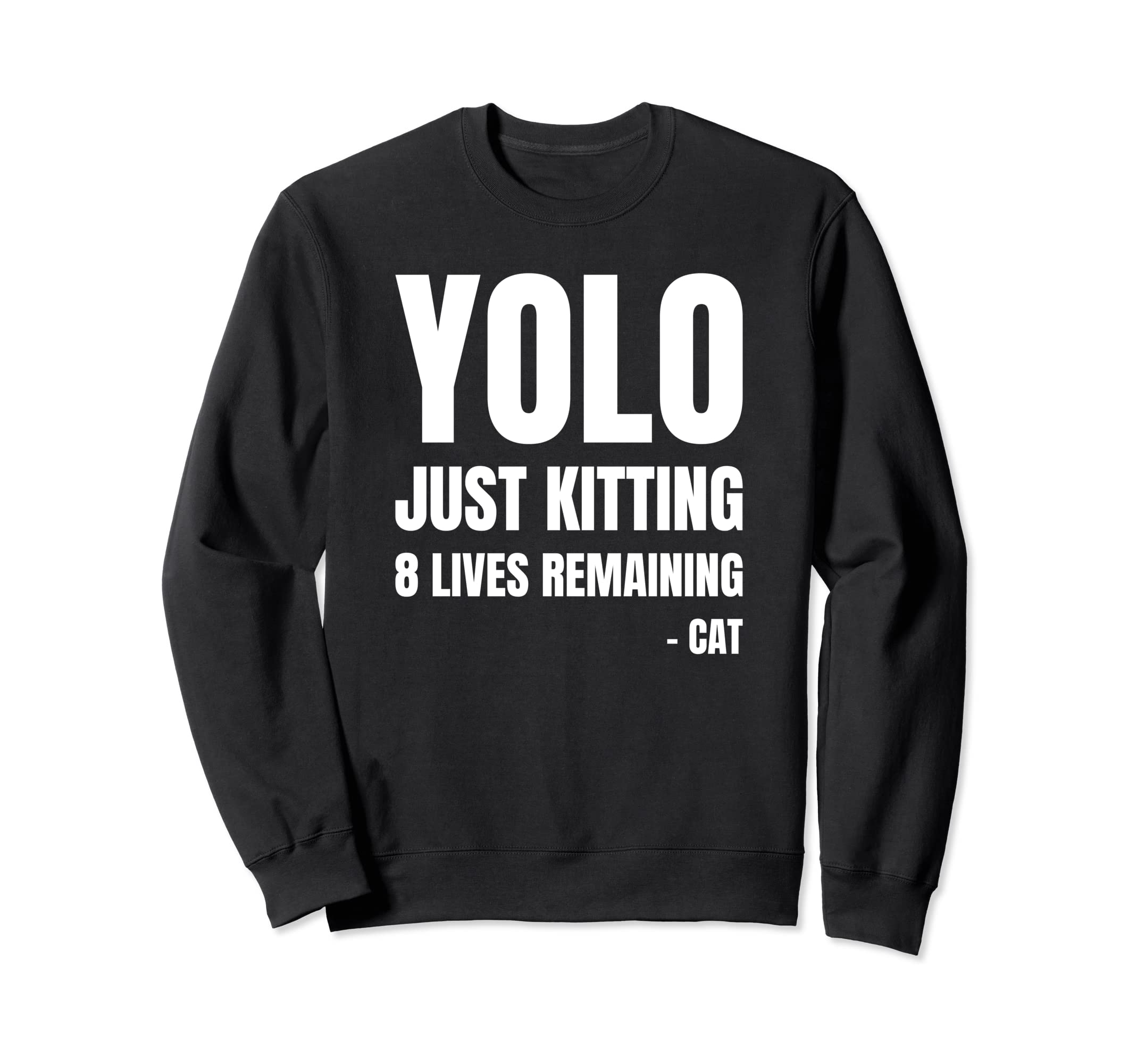 Cat Lovers Gifts And OutfitsYolo Cat Lives Matter Just Kidding Sweatshirt