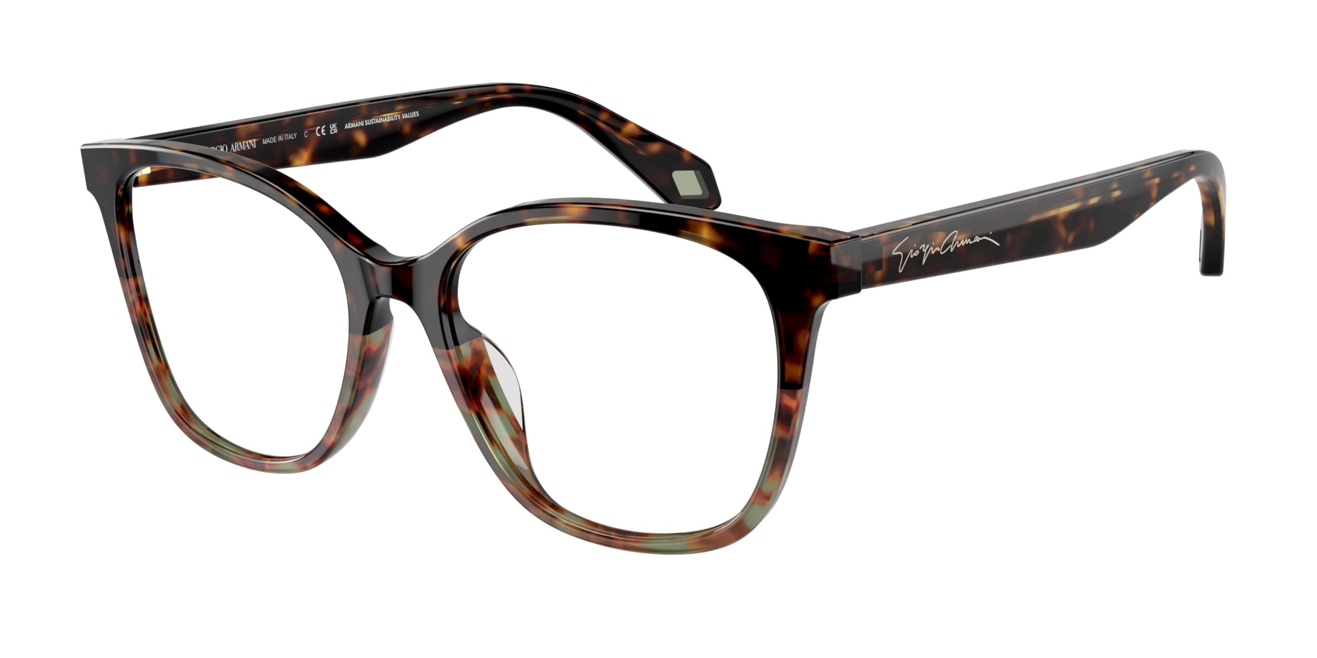 GIORGIO ARMANI Eyeglasses AR 7246 U 5879 Havana Green Havana