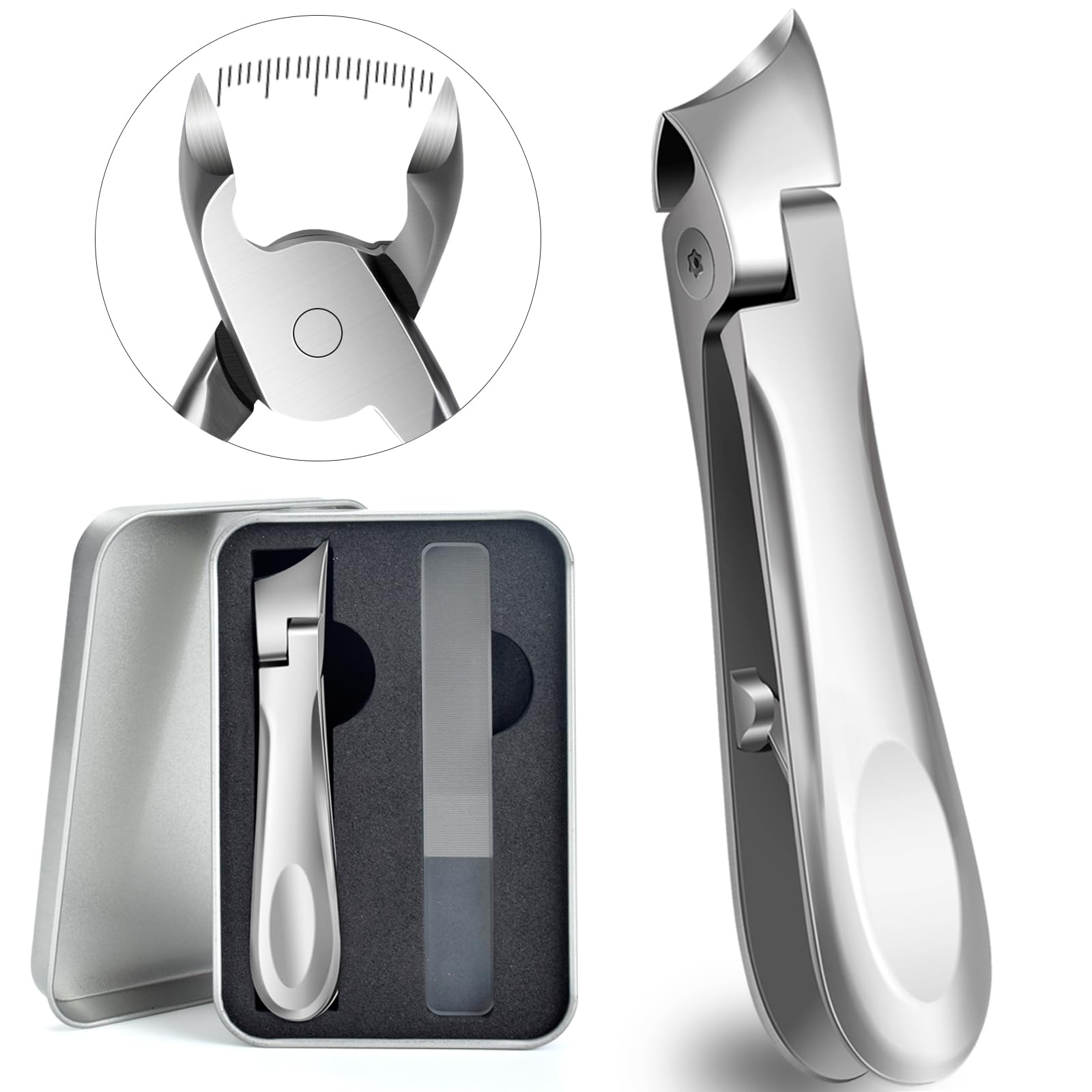 Nail Clippers Men Toe Nail Clippers for Thick Nails for Seniors Professional Large Heavy Duty Fingernail Clipper 16mm