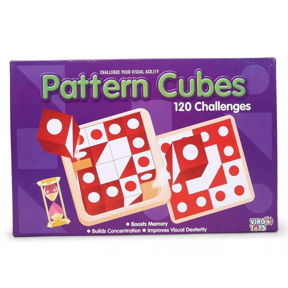 TOYSCAPE Pattern Cubes | Puzzle Challenge for Kids! 120 Levels (Easy-Challenging) - Develops Memory, Focus & Visual Skills (Ages 4+) (B0D2PF8G5N) Amazon Price History, Amazon Price Tracker