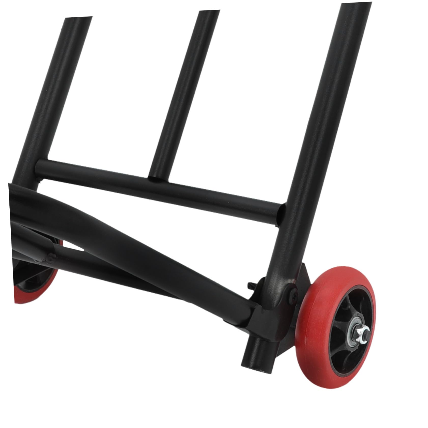 Carrello Portabagagli Pieghevole Nero in Ferro e Pu, 35kg | Manico Regolabile, Comfort Ergonomico, Uso Versatile, per Spesa e Pacchi